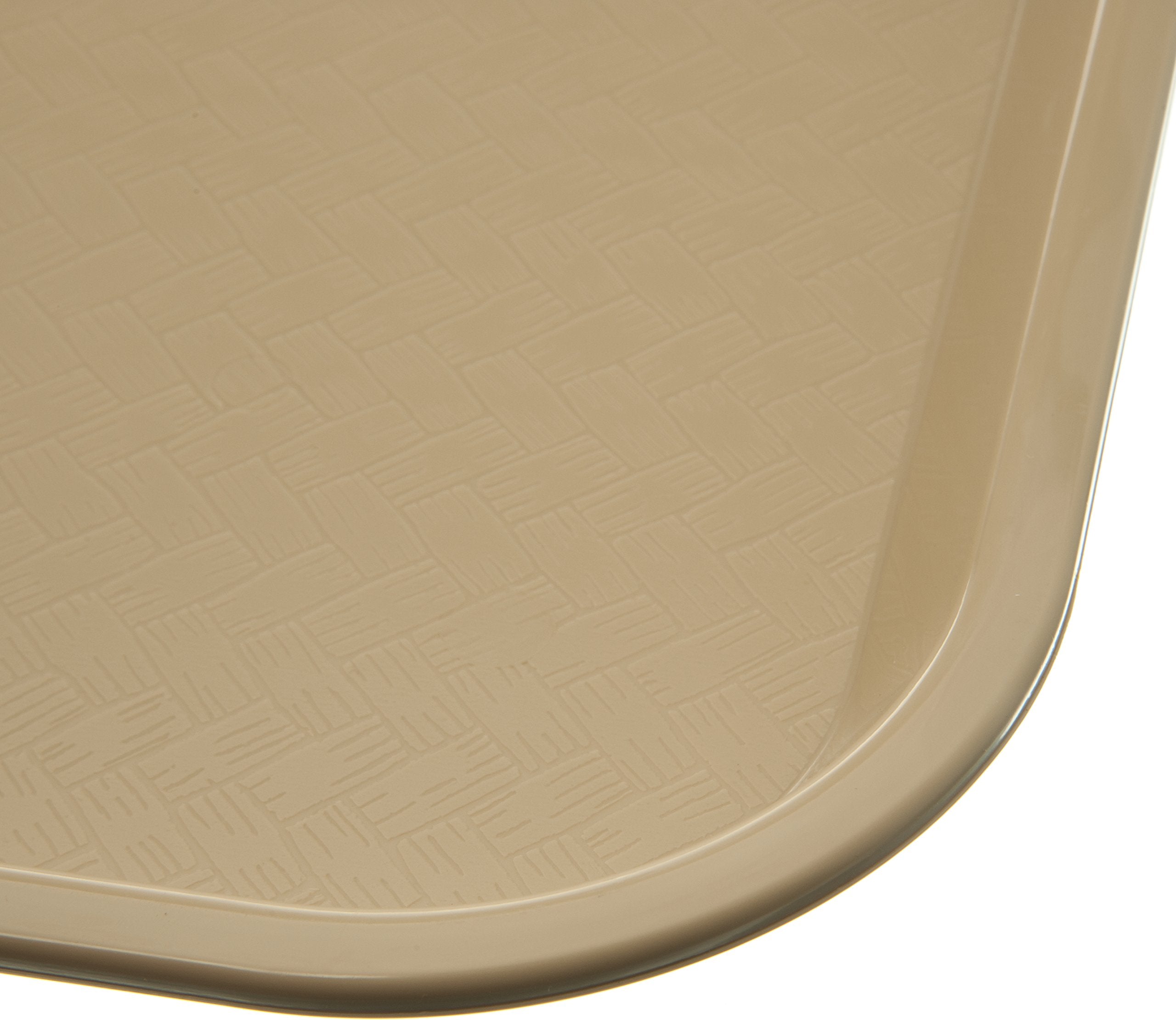 Carlisle Foodservice Products Cafe Plastic Fast Food Tray, 14'' X 18'', Beige