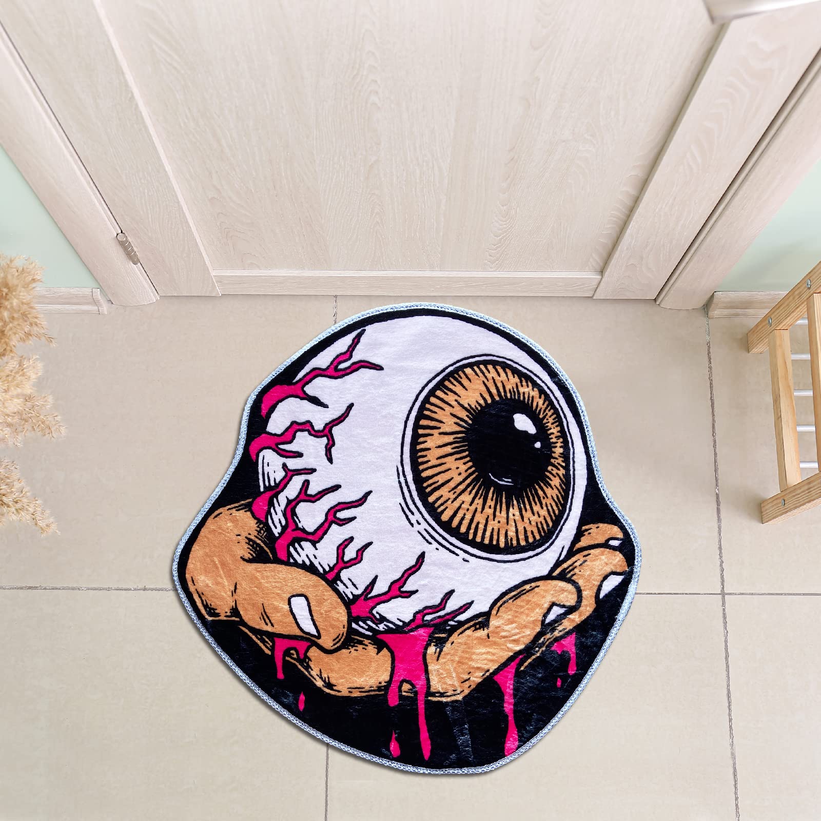 Lvilpdhh Scaryone Eye Halloween Soft And Absorbent Microfiber Bath Rugs