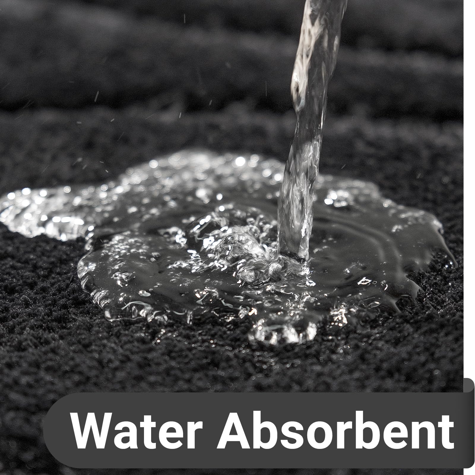 Dexde Bathroom Rugs Mat,Soft Plush Shaggy Microfiber Bath Rug,Non Slip Bath Mats For Bathroom Floor,Machine Washable Absorbent C