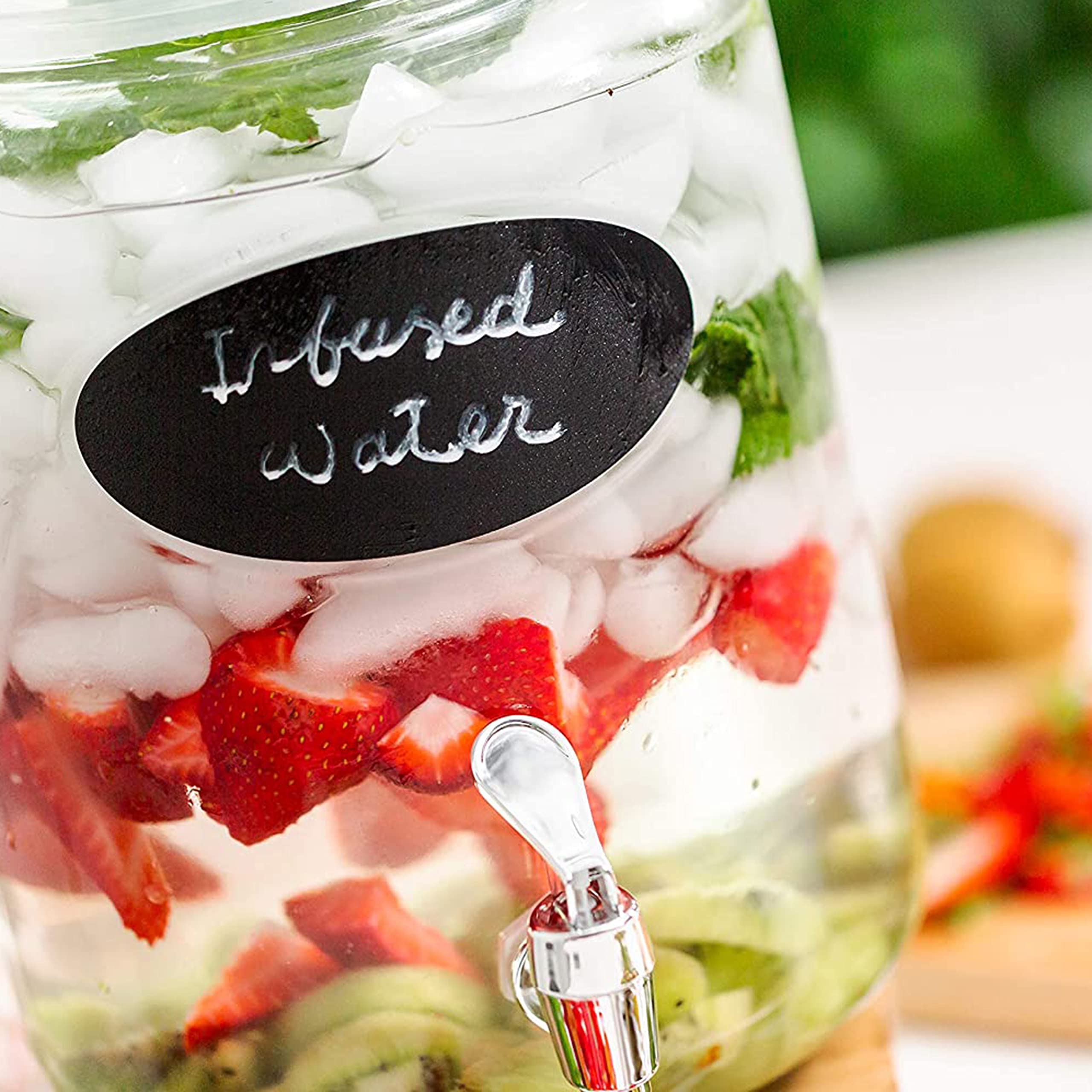 Cornucopia Push Style Spigots For Beverage Dispenser Carafes (2-Pack), Replacement Lever Pour Spouts, Chrome Design Lock Open St