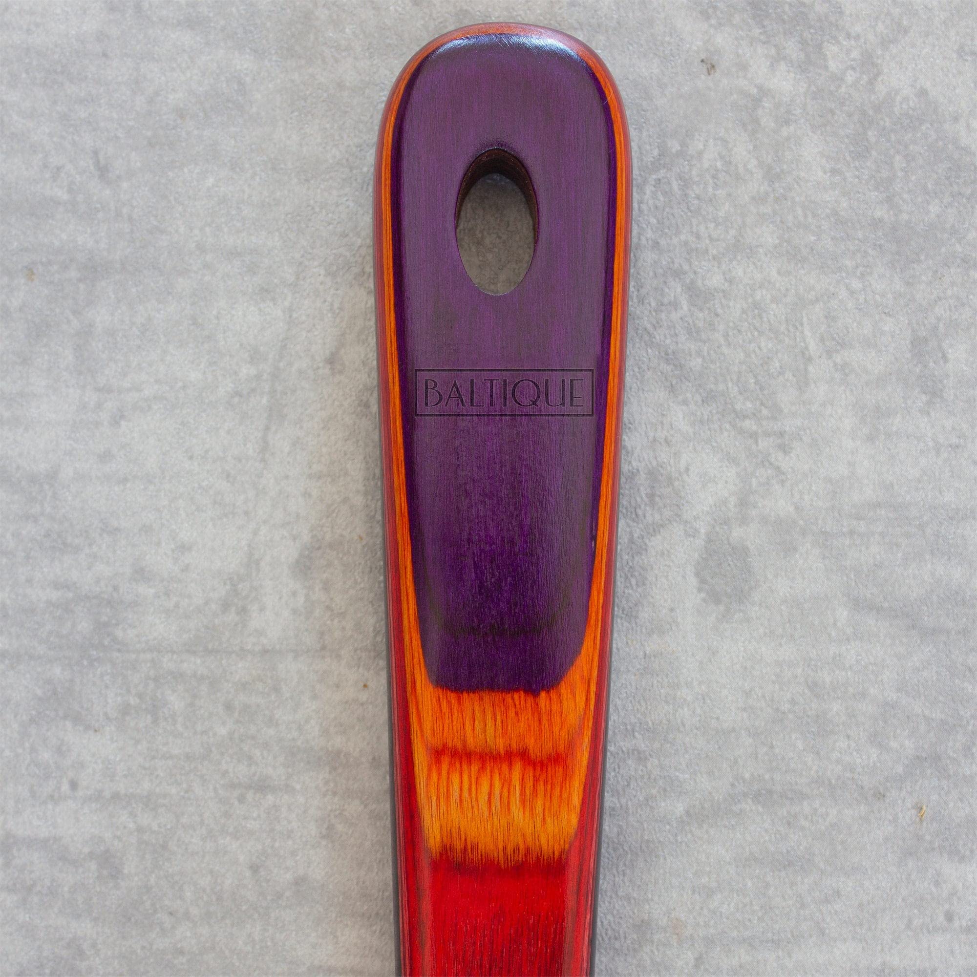 Baltique Waikiki Collection 12-1/2'' Wooden Slotted Spatula, Safe For Nonstick