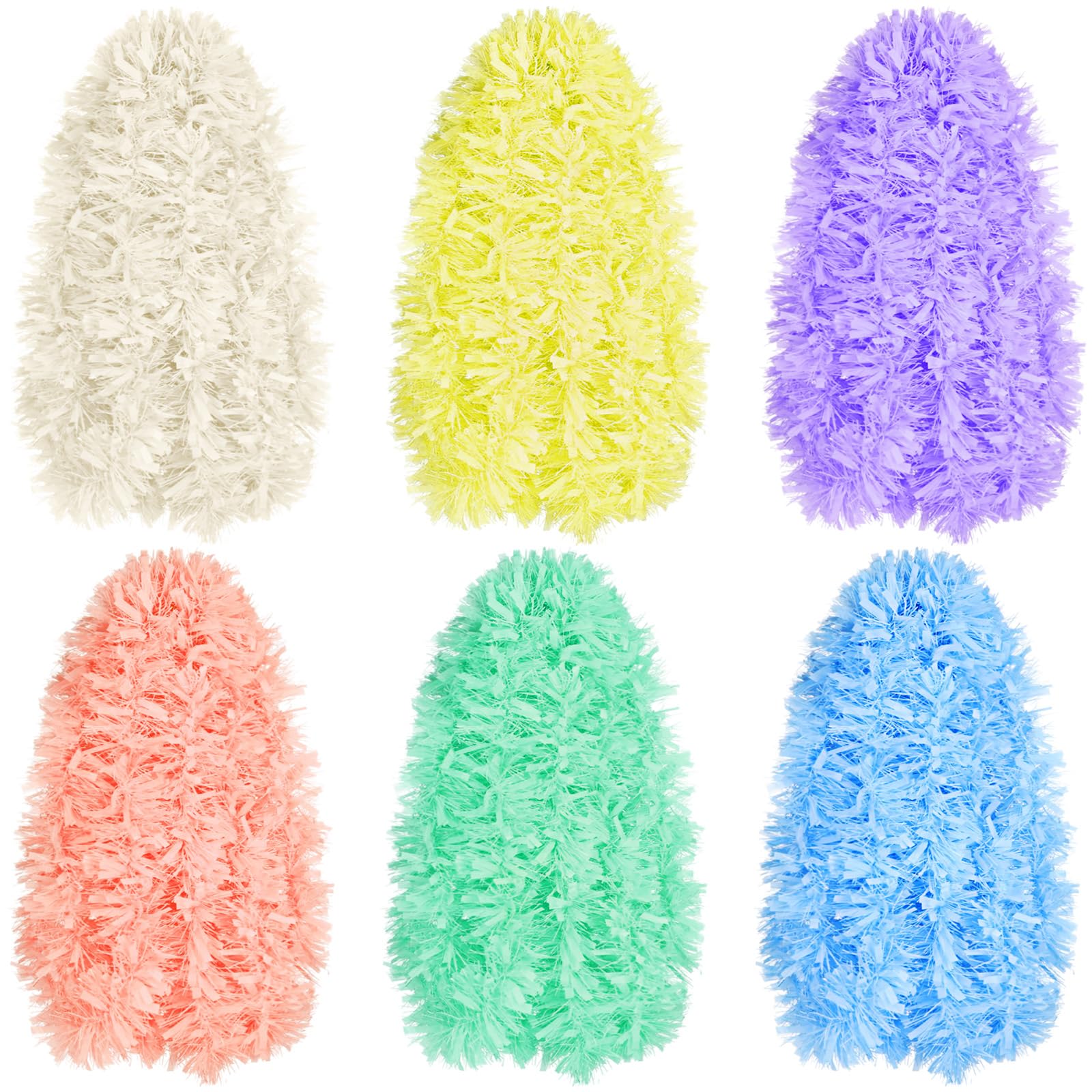 Riceshoot 131.23 ft Christmas Tinsel Garland Macarons Metallic Garland Decoration Hanging Twist Glittering Christmas Garlands fo