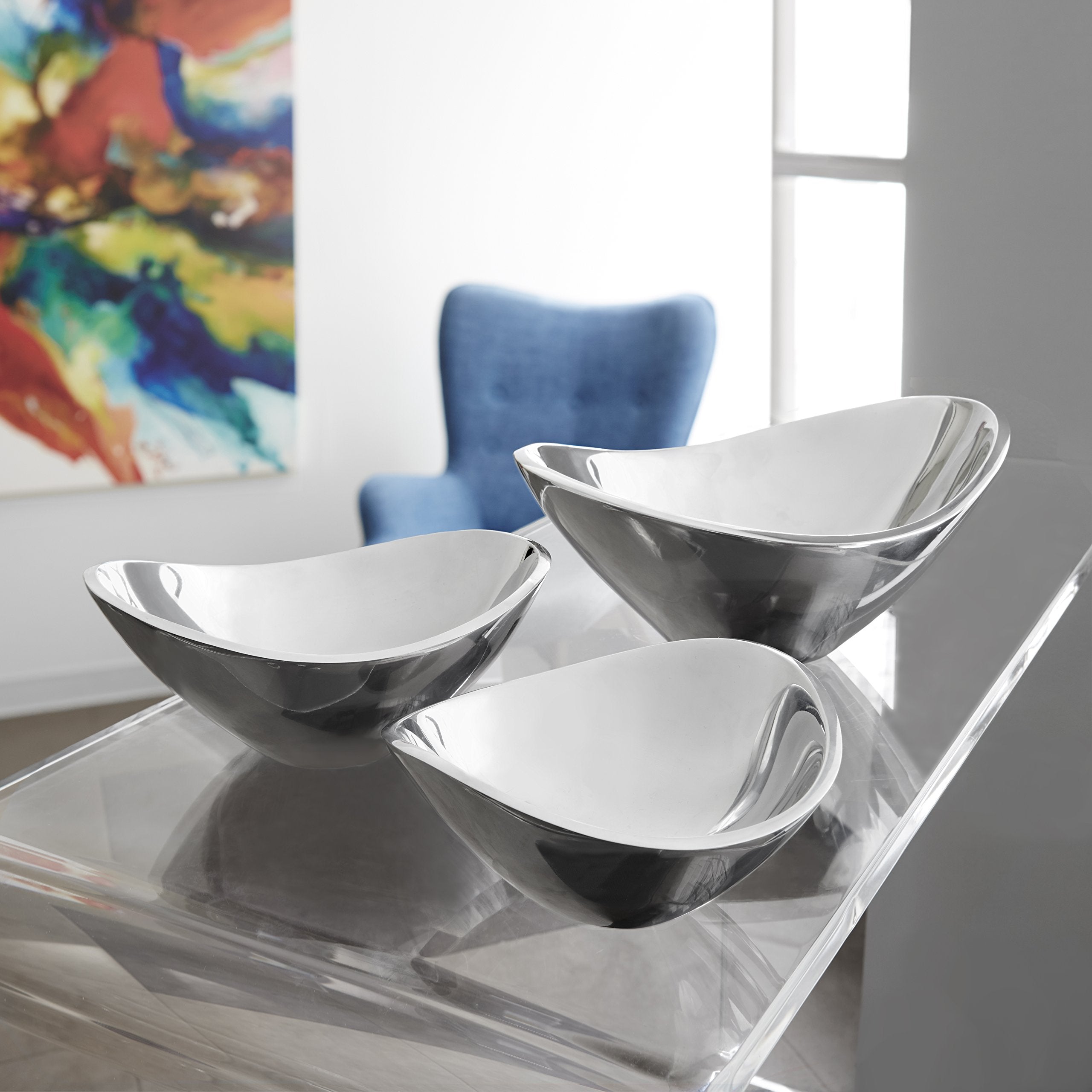 Nambe Butterfly Bowl | 6 Inch Chillable Salad Serving Bowl For Dips, Salsa, Appetizers, Olives, And Guacamole | Oven And Freezer