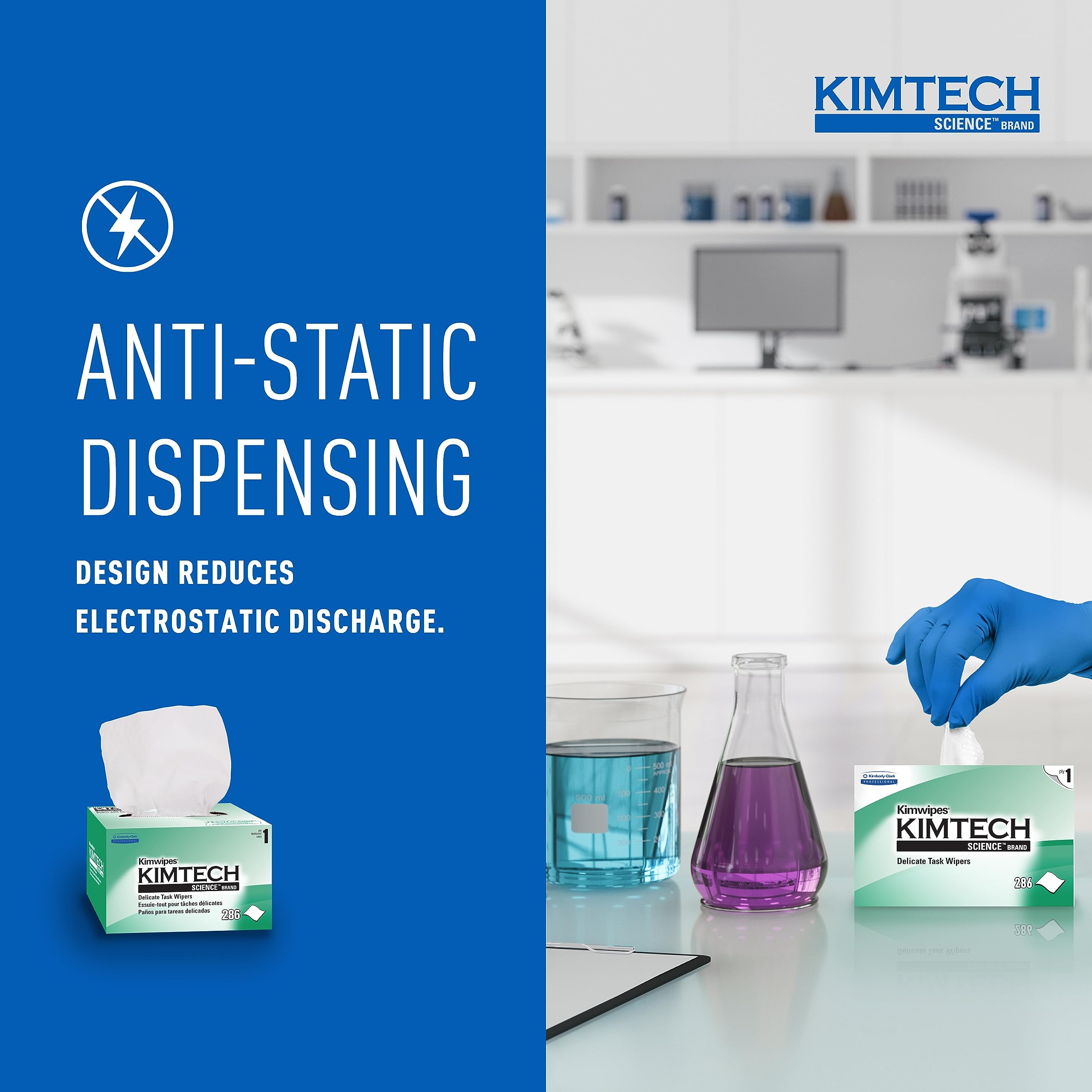 KIMTEcH Kimwipes Delicate Task Wipers