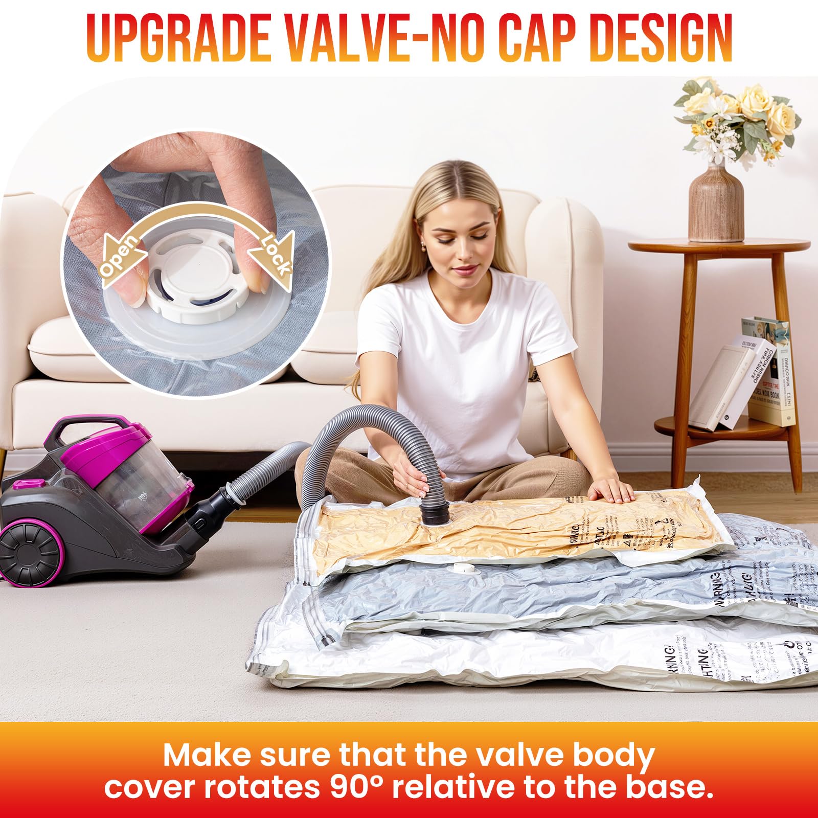 TAILI 10 Pack Vacuum Storage Bags for Comforter and Blankets  Jumbo Vacuum Seal Bags for Bedding 40x31 Inch  Space Saver Bags for Clothes  Pillows  Saving More Closet Space