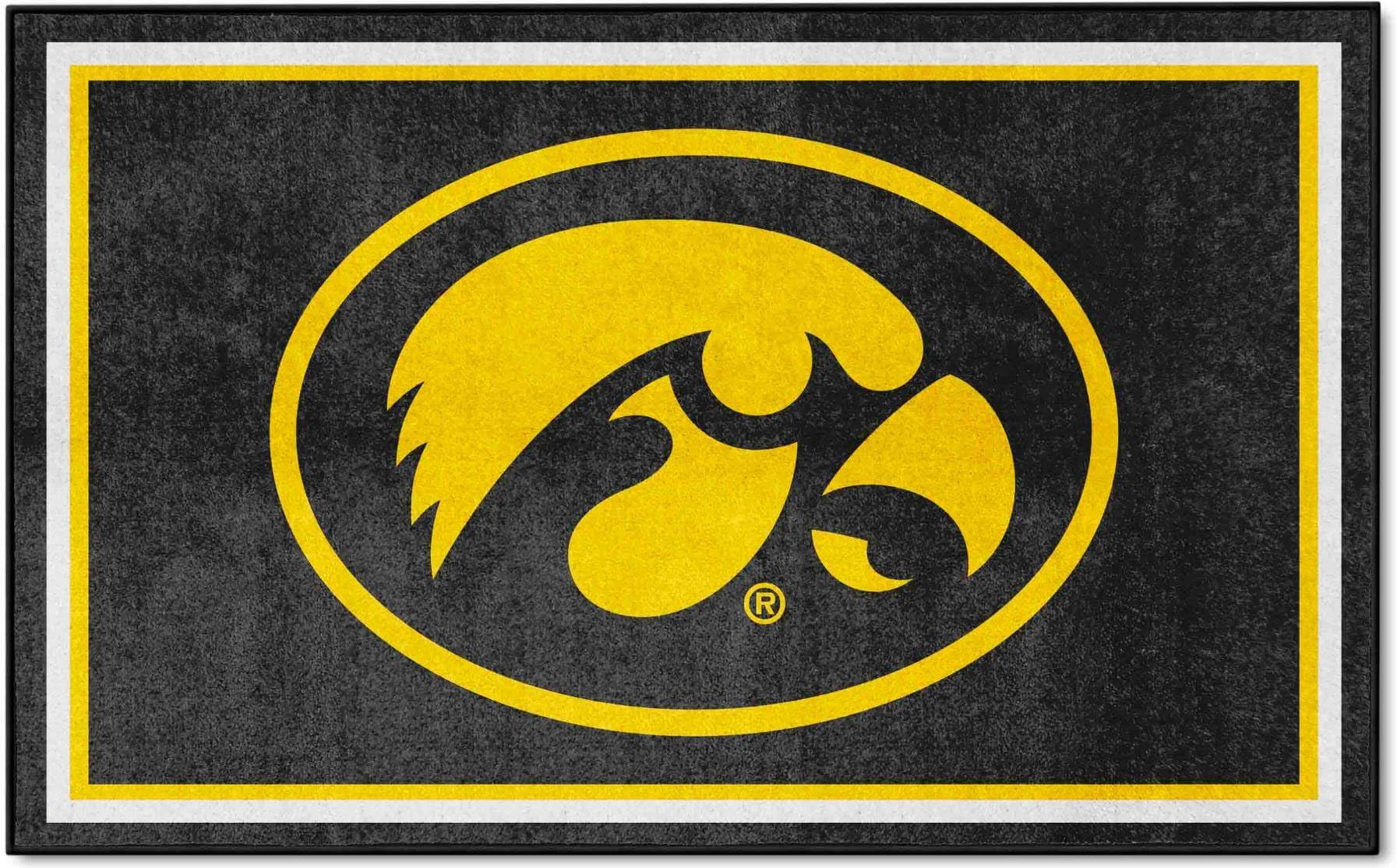FANMATS Iowa Hawkeyes Rug 4x6