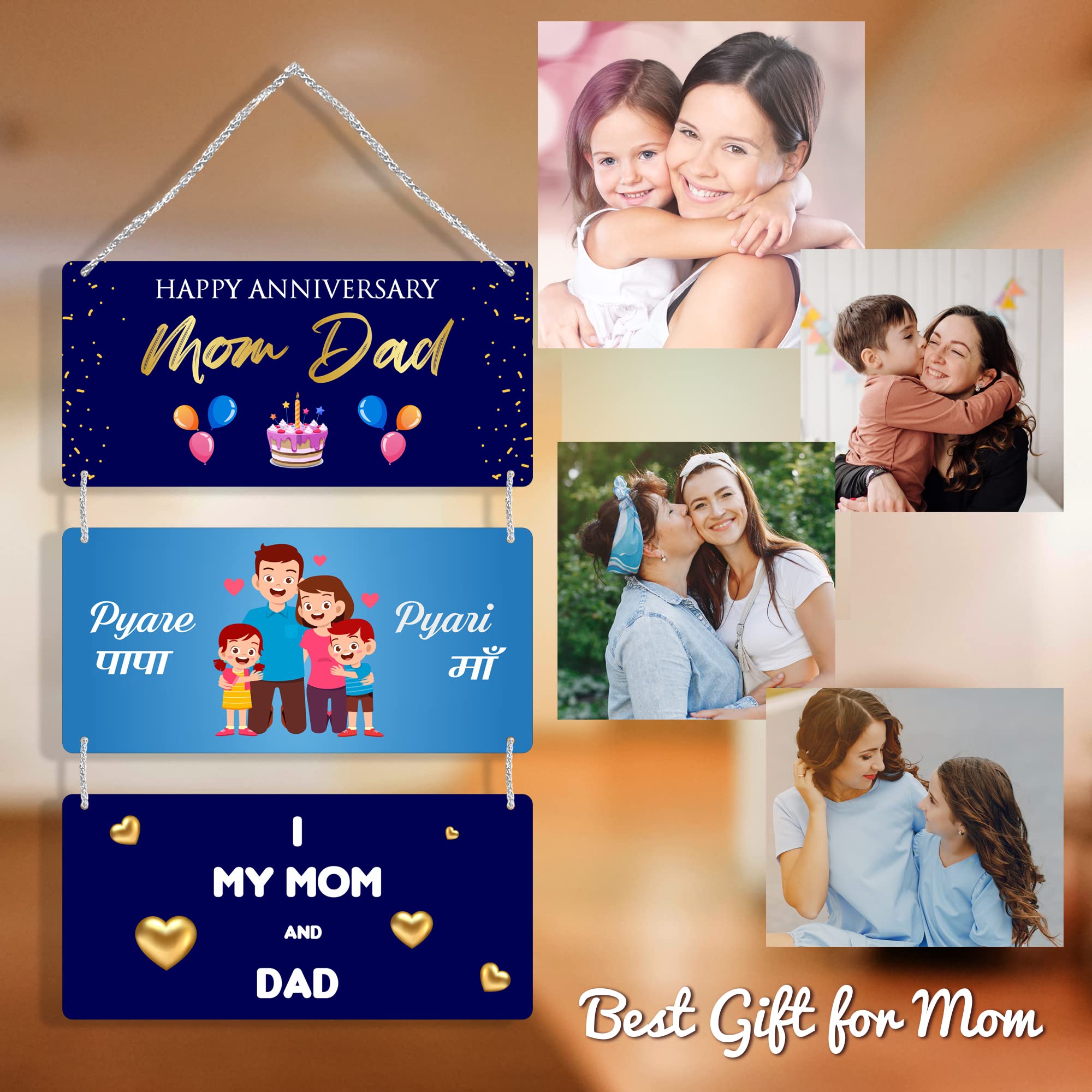 Regalocasila Wall Decoration Anniversary Wishes Quotes For Mom Dad From Son Daughter Unique Gifts Ideas Gifts For Mother Father