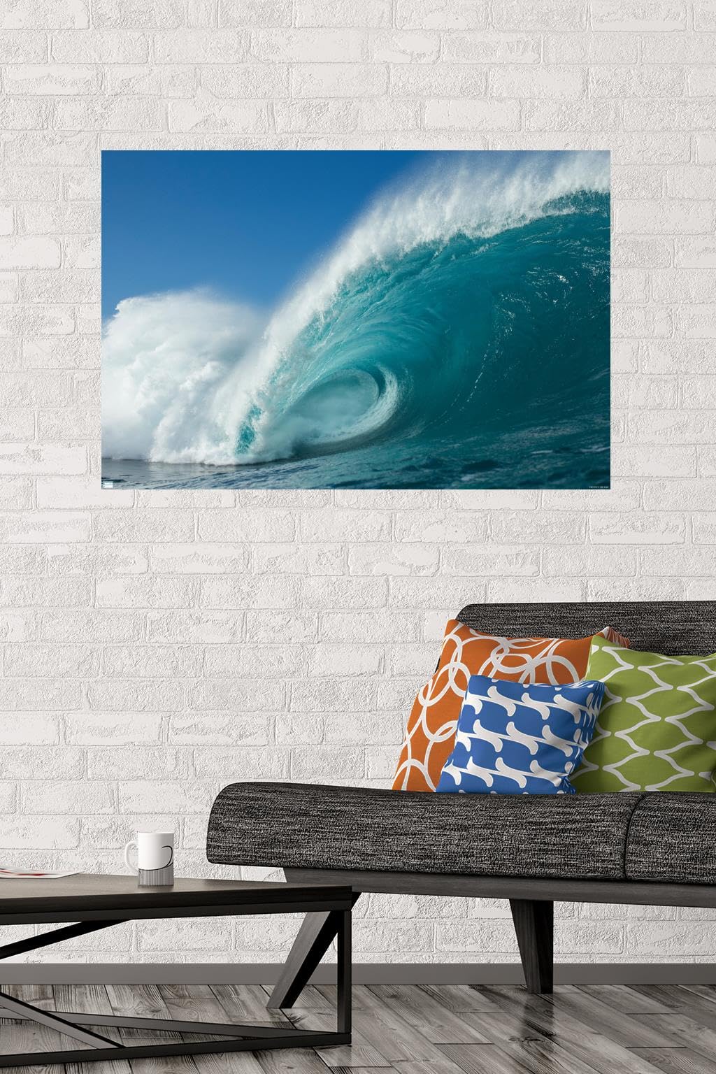 Trends International Surfing - Rolling Wave Wall Poster, 22.375'' X 34'', Premium Unframed Version