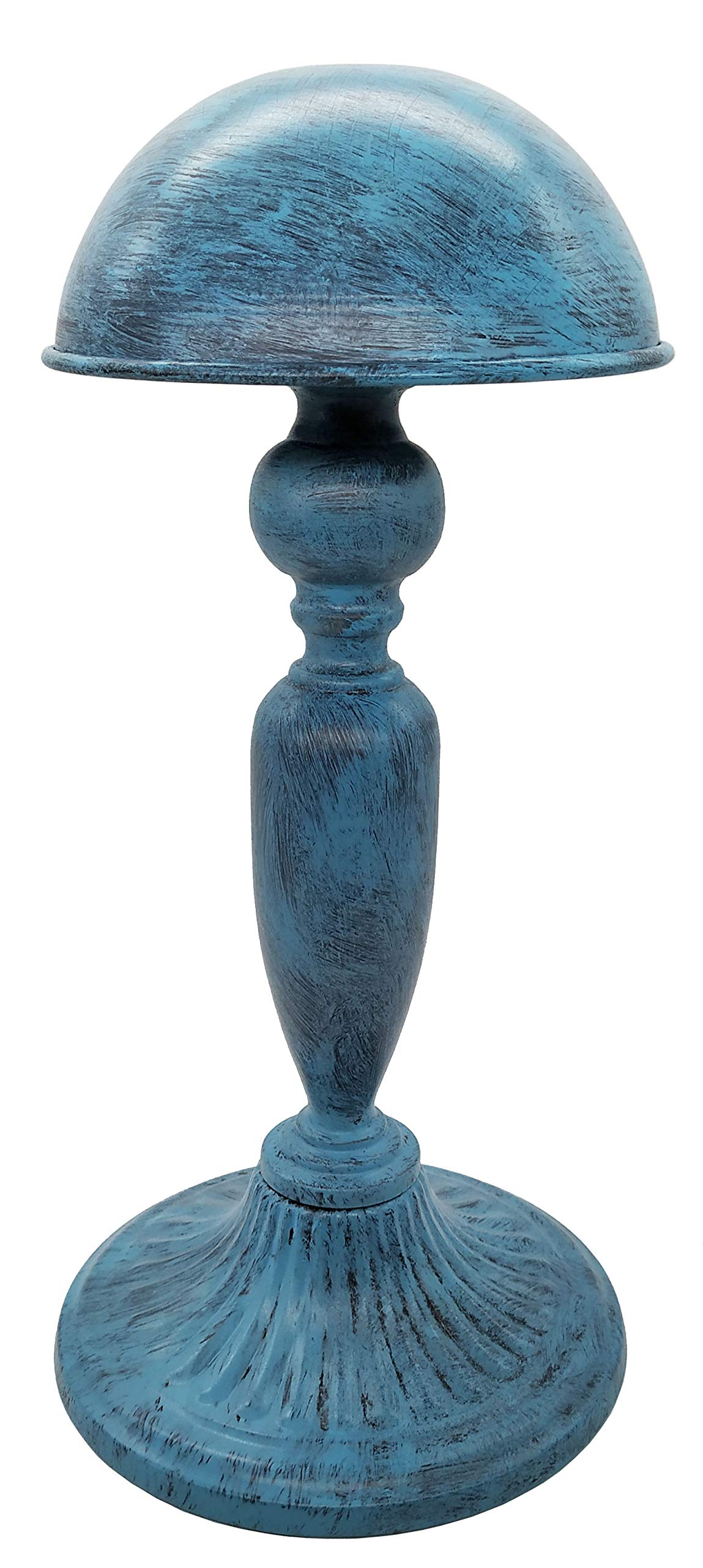 Owlgift Vintage Dome Shape Design Removable Metal Hat Rack/Cap/Wig Storage Holder Display Stand,Turquoise