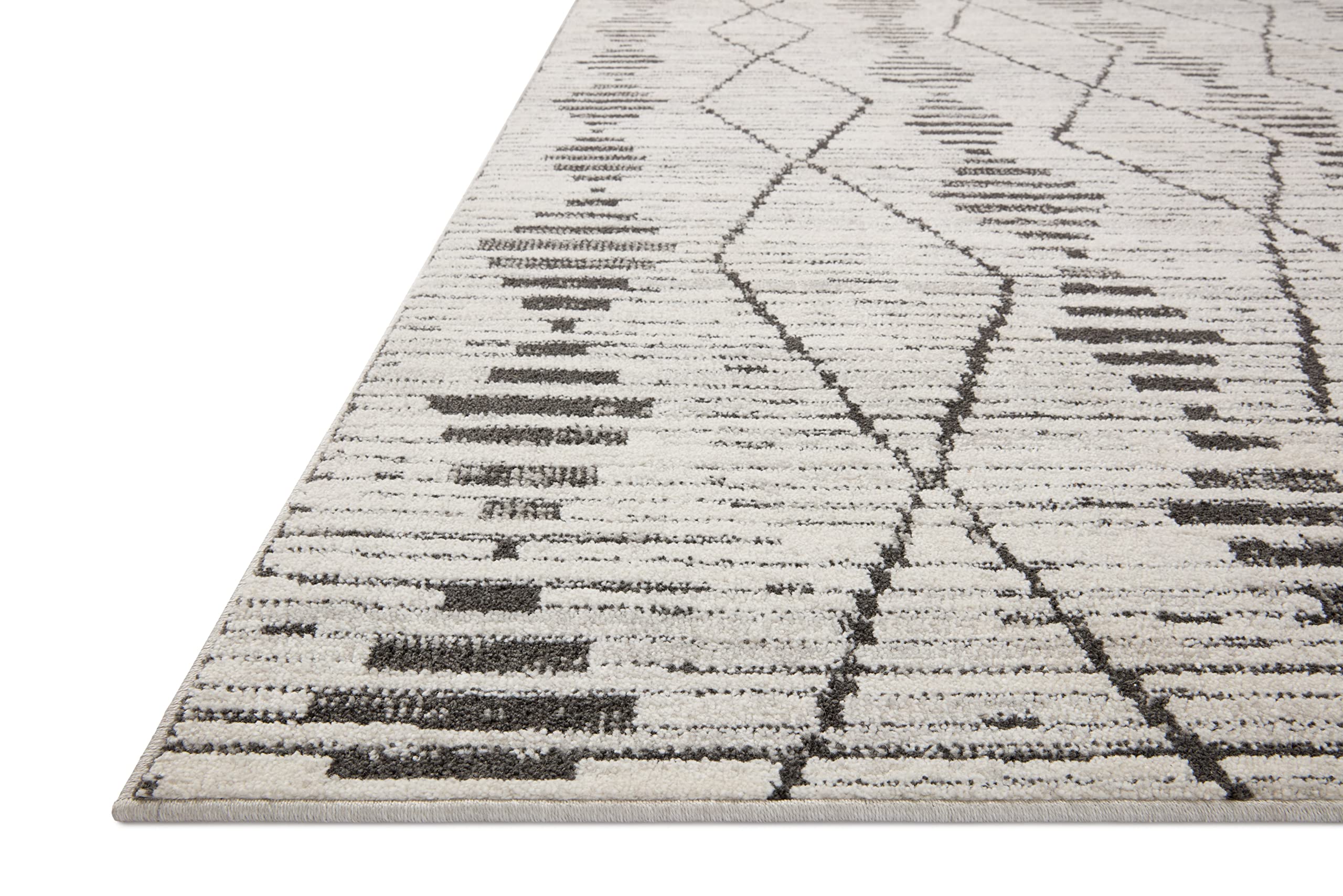 Loloi Kamala Collection KAM-02 Charcoal/Dove 11-2 x 15-7 Area Rug