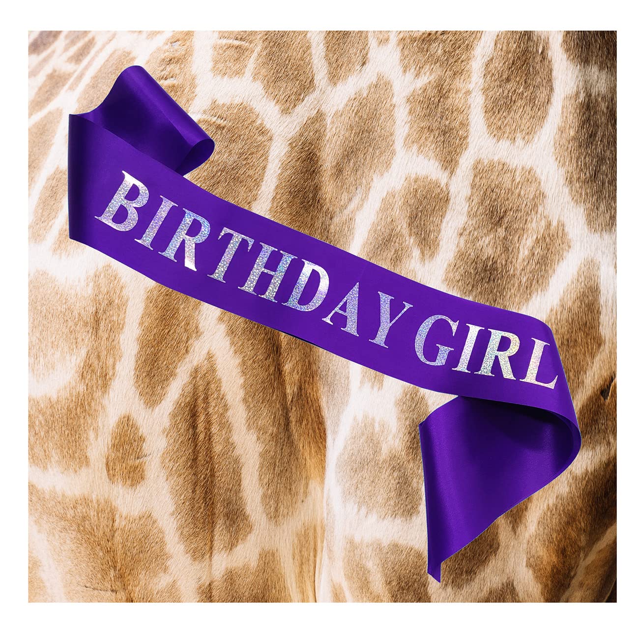 MGJSRNH Birthday Girl Sash Crown Set - Purple Aluminum Headband for Women, Perfect for 16-50 Birthday Parties