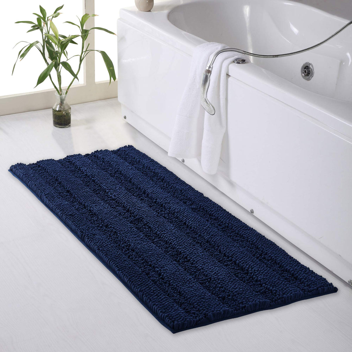 Bathroom Rugs Mats - Water Absorbent Bath Mat Non-Slip Extra Soft Thick Shaggy Plush Carpet For Tub Kitchen Toilet Decorations G