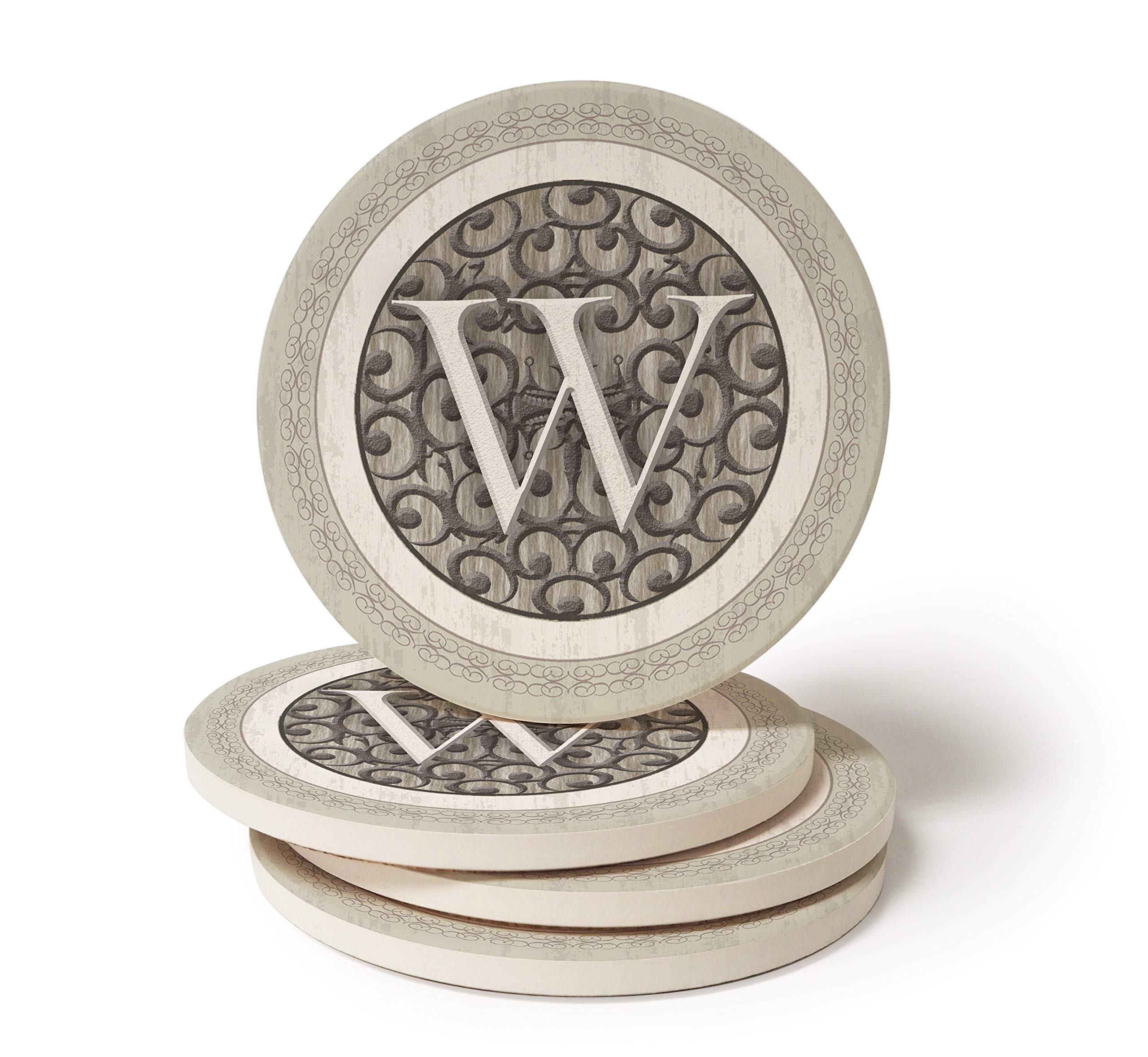 Coasterstone Monogram W Coasters