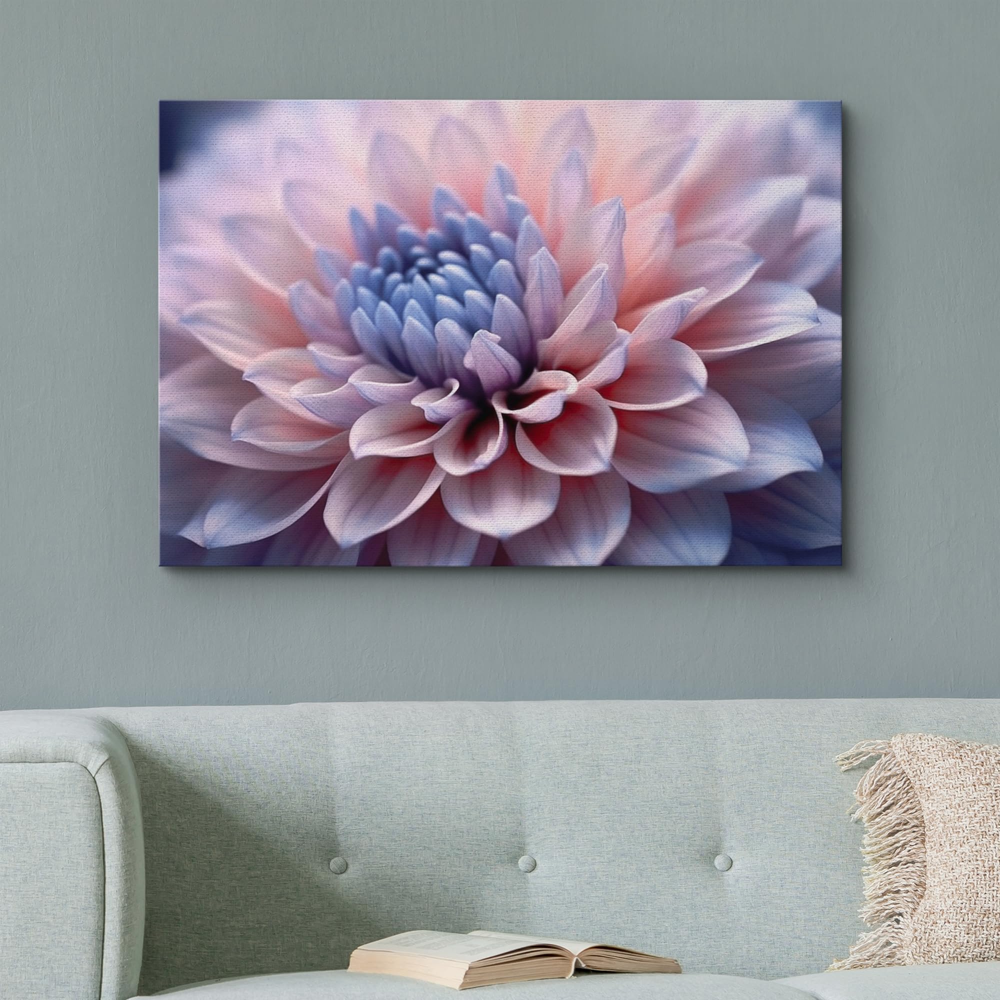 Wall26 Canvas Print Wall Art Pink Lotus Flower Closeup Nature Wilderness Photography Realism Modern Art Decorative Country Multi