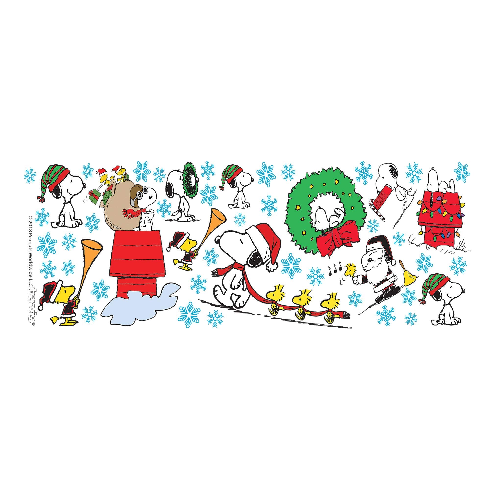Tervis Peanuts Christmas Collage Made In Usa Double Walled Insulated Tumbler Travel Cup Keeps Drinks Cold & Hot, 16Oz Mug, Class
