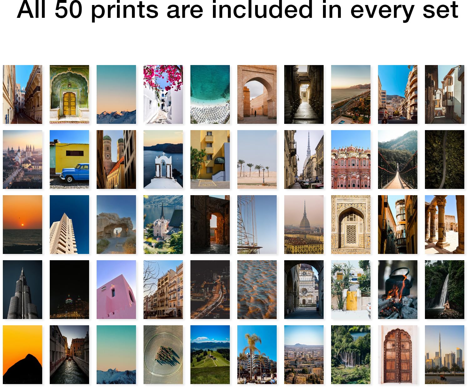 Y2K Boo World Travel Wall Collage Kit - 50Pcs Aesthetic Posters For Room Decor, Perfect Dorm And Bedroom Wall Art, Adventure And