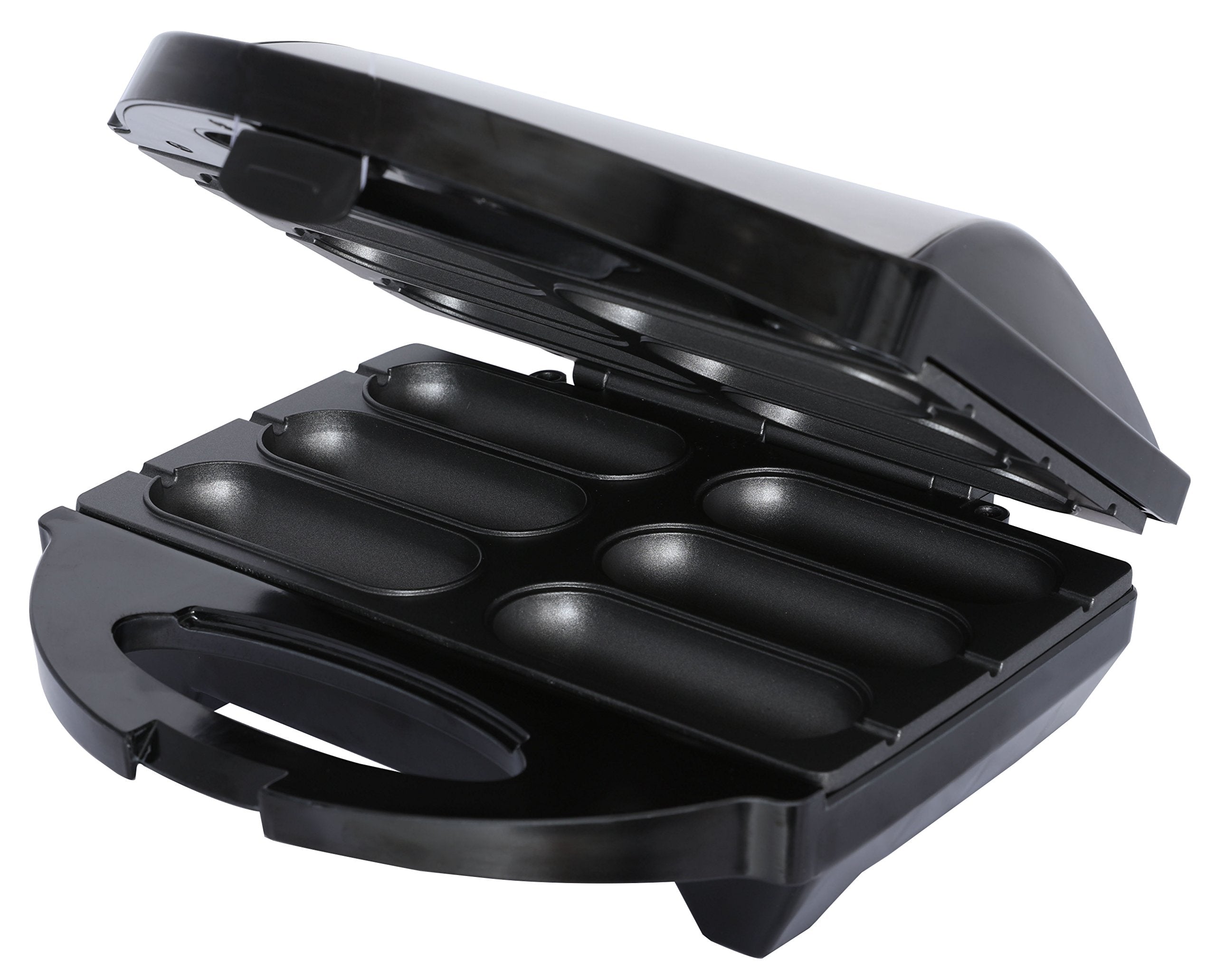 Brentwood Ts-601S Non-Stick 6 Mini Corn Dog Maker, Stainless Steel, Silver, 5X10X10