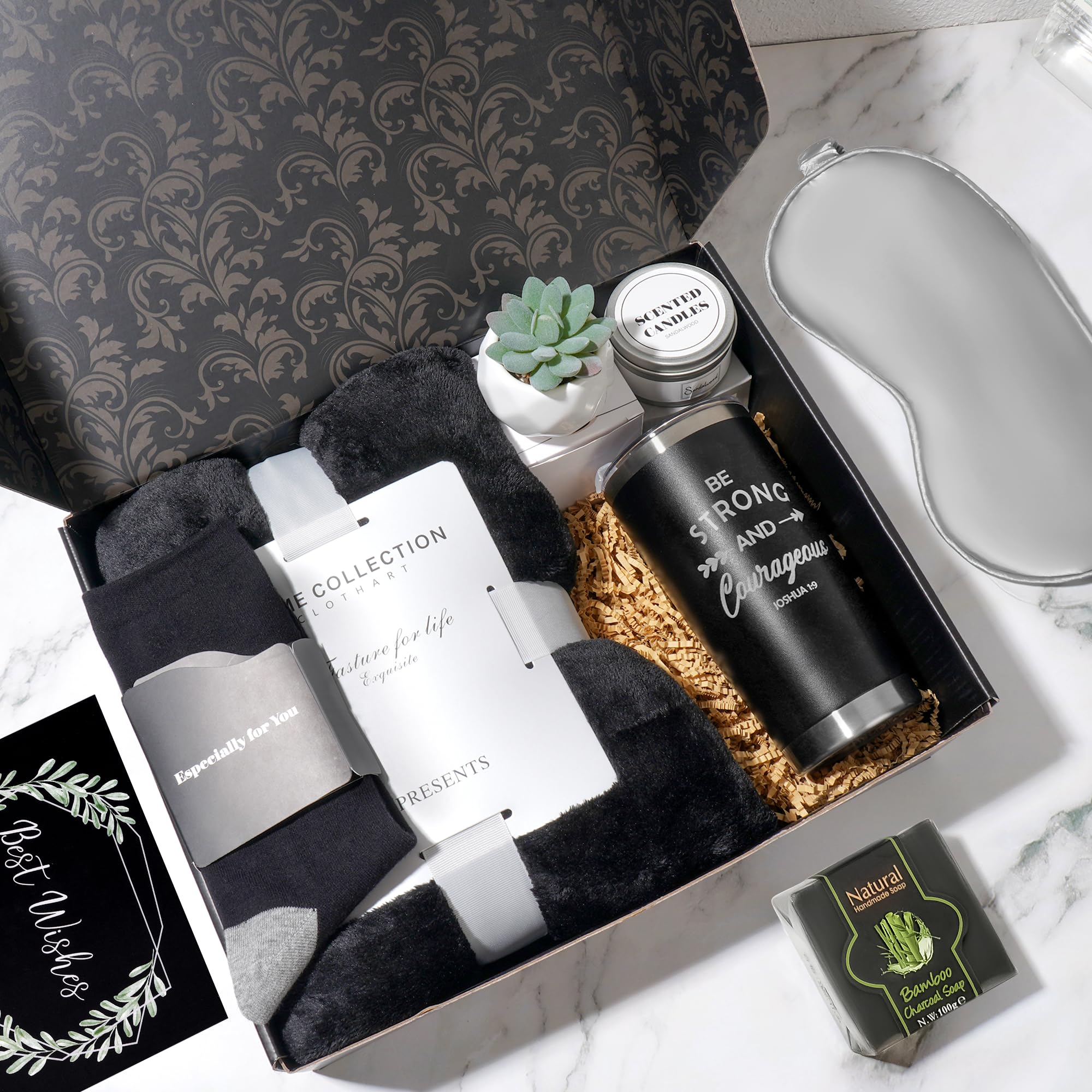 LA NOVO Christian Get Well Soon Gifts for Men, After Surgery Cancer Gifts for Men Chemo Care Package Get Well Gift Basket for Si