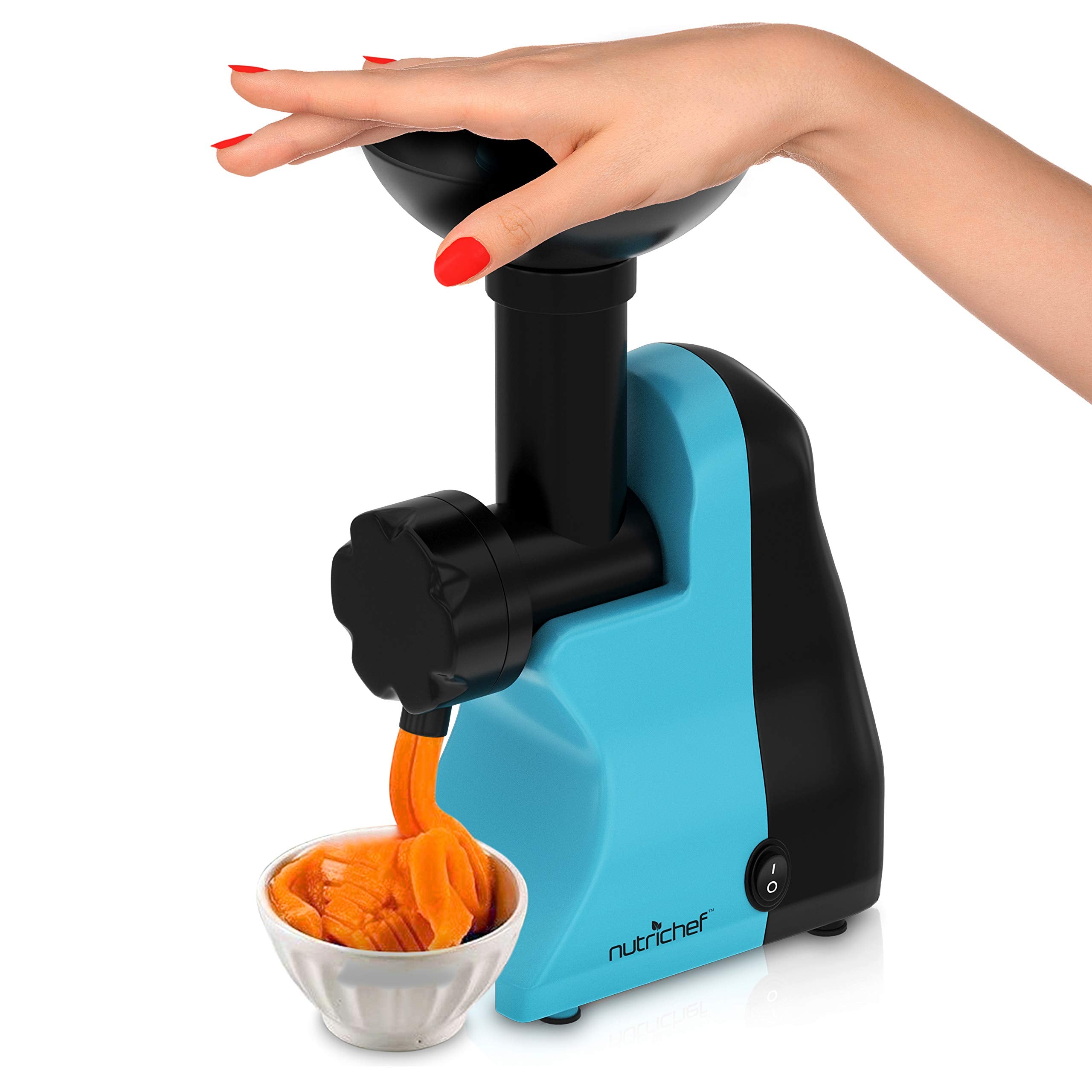 Nutrichef Electric Frozen Fruit Dessert Maker - Fruit Sorbet Machine - Make Ice Cream, Dessert, Gelato, Smoothies, Slushies & Fr
