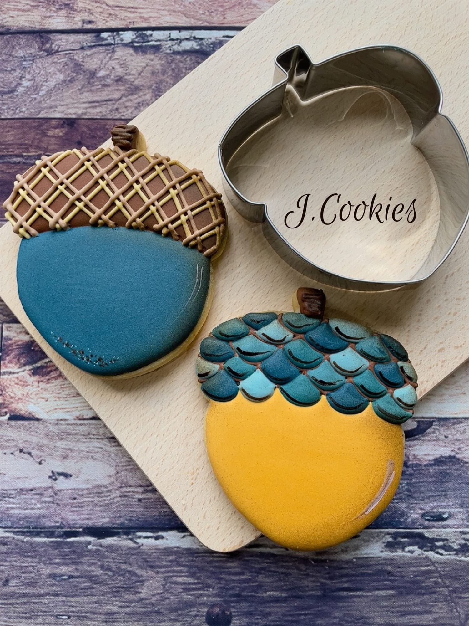 Liliao Squirrel And Acorn Cookie Cutters For Thanksgiving - Stainless Steel