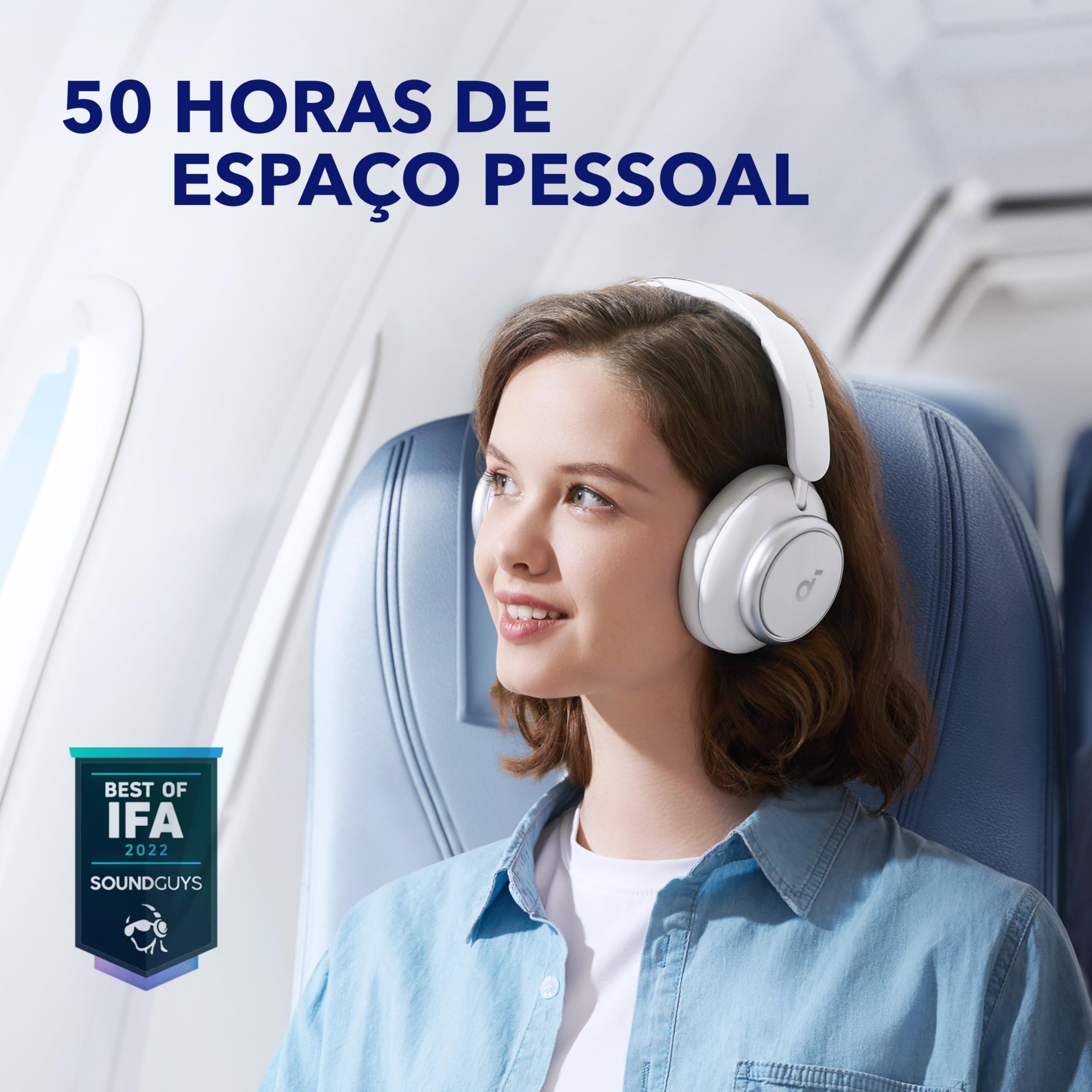Soundcore By Anker Space Q45 Adaptive Active Noise Cancelling Headphones, Reduce Noise By Up To 98, 50H Playtime, App Control, L