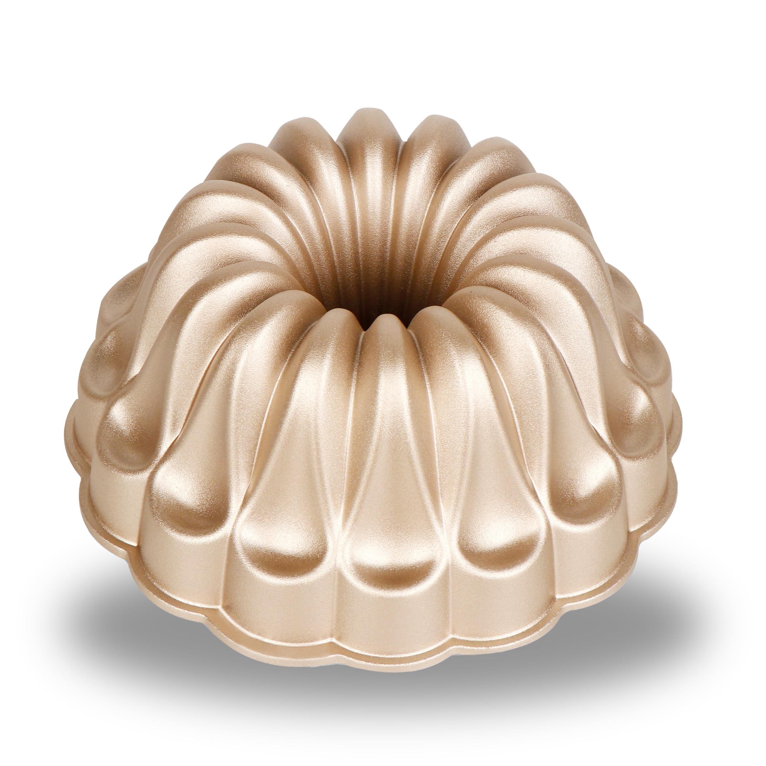 Bakers Secret Nonstick Fluted Cake Pans, Perfect For Bundt Cakes, Die Cast Aluminum Cake Pans, 2 Layers Non-Stick Coating For Ea