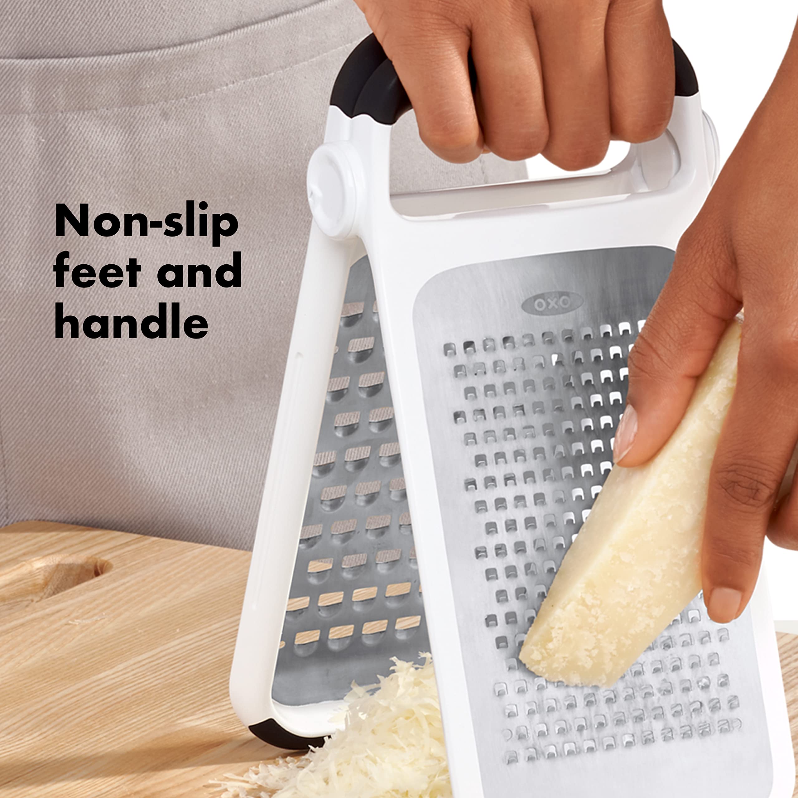 Oxo Good Grips Etched Two-Fold Grater,Steel,One Size