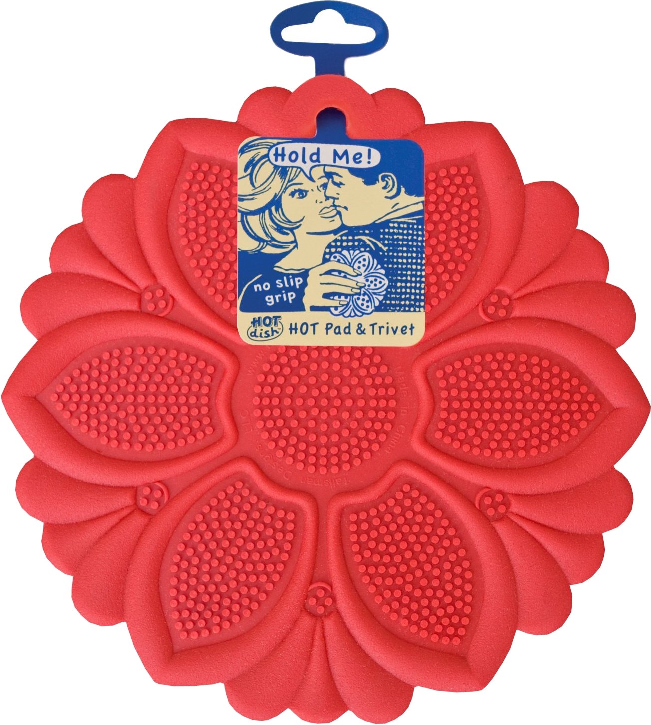 Talisman Designs No-Slip Grip Silicone Hot Pad & Trivet, Surface Protection From Hot Dishes, Up To 500-Degree Heat Resistance, M