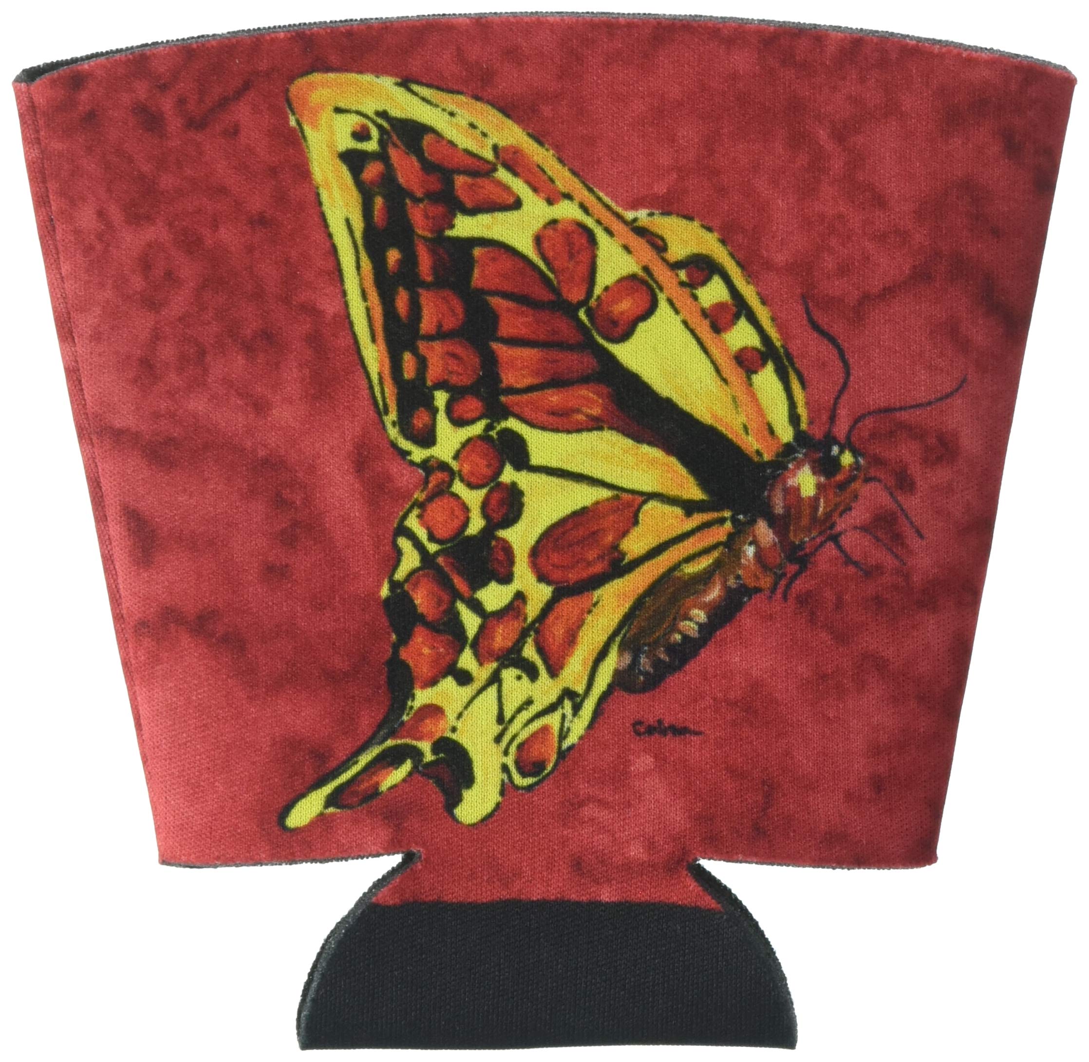 Butterfly on Red Red Solo Cup Beverage Insulator Hugger