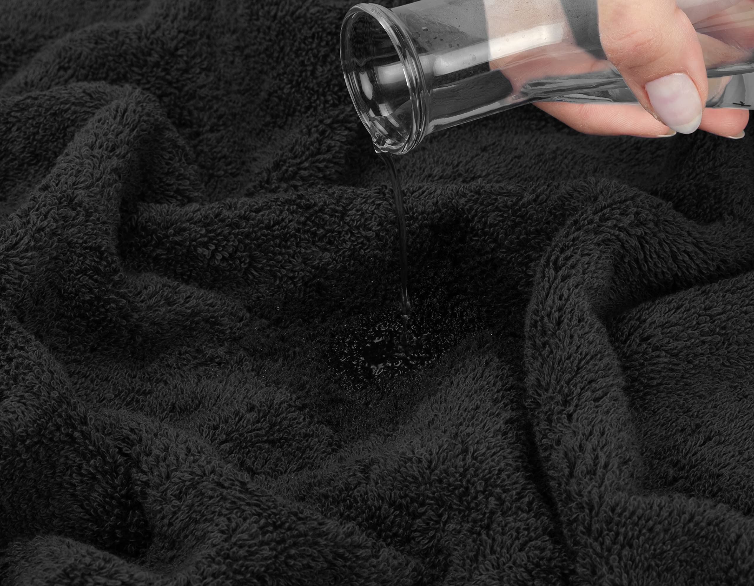American Soft Linen Oversized Bath Sheet 40x80  Jumbo Large Bath Towels for Bathroom  100% Ringspun Cotton Bath Sheet for Adults  Bath Sheets Towels  Black Bath Sheet