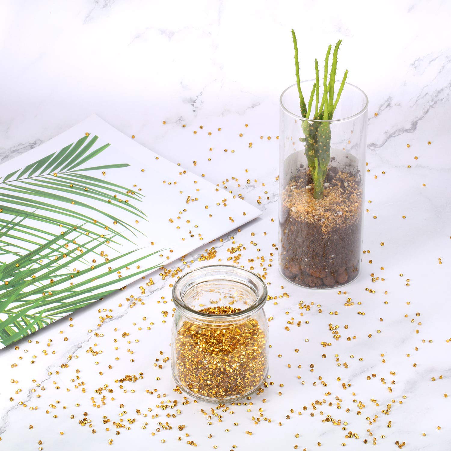 10000 Clear Wedding Table Scatter Confetti Crystals Acrylic Diamonds Rhinestones for Table Centerpiece Decorations Wedding Decor