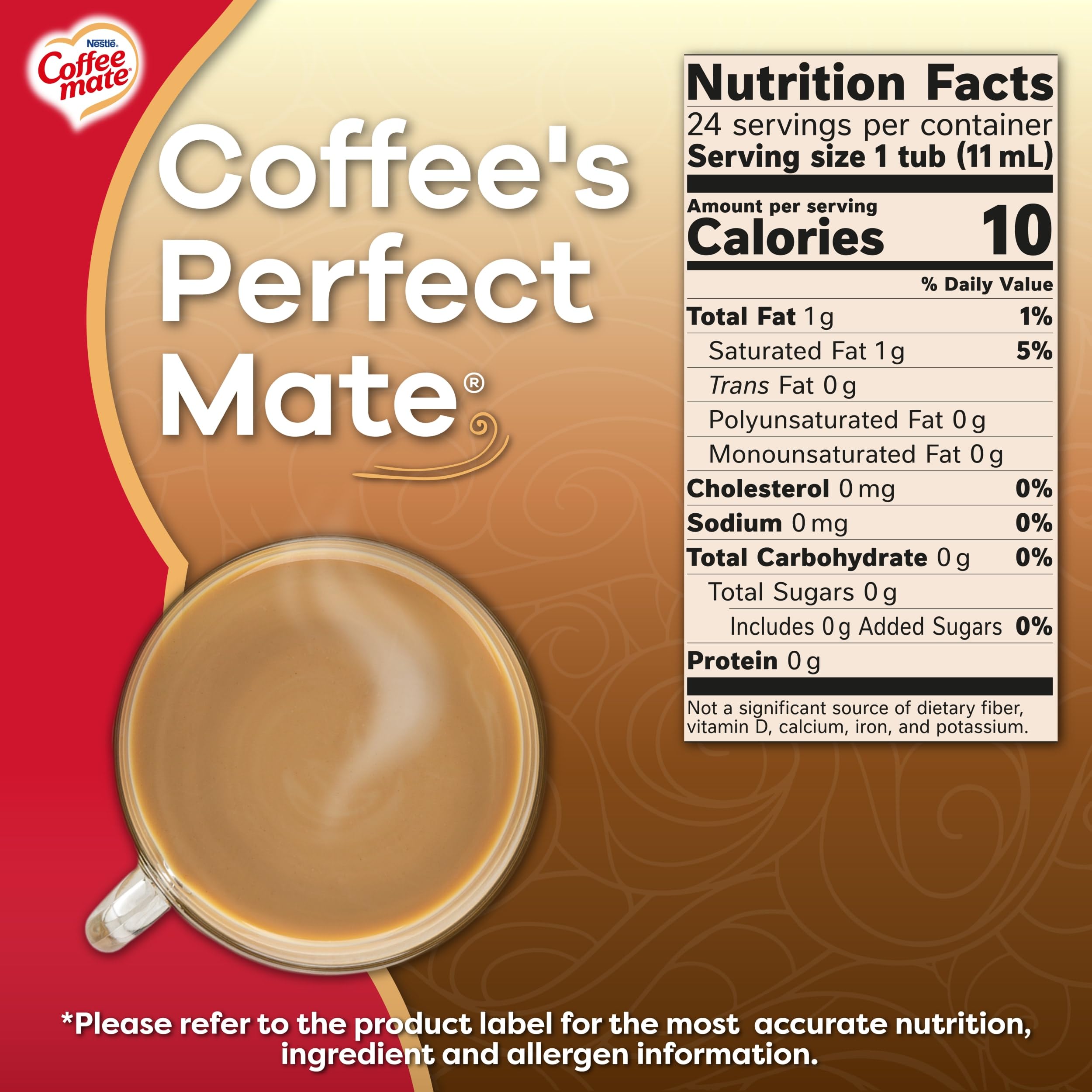 Nestle Coffee mate Original Liquid Coffee Creamer Singles  24 Count