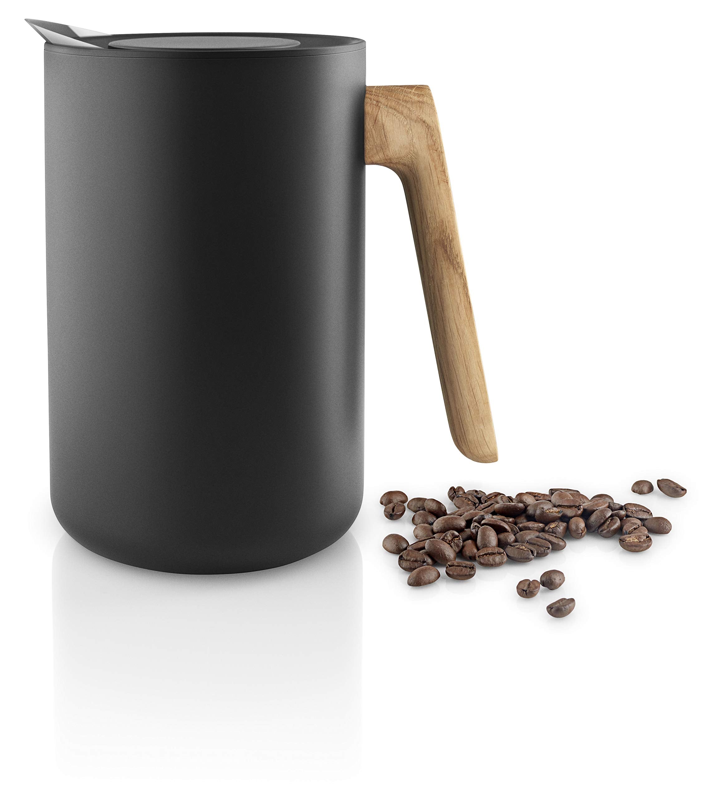 Eva Solo | Nordic Kitchen Thermo Cafeti  Re Stainless Steel Vacuum Jug With A Oak Wood Handle | Danish Design, Functionality & Q