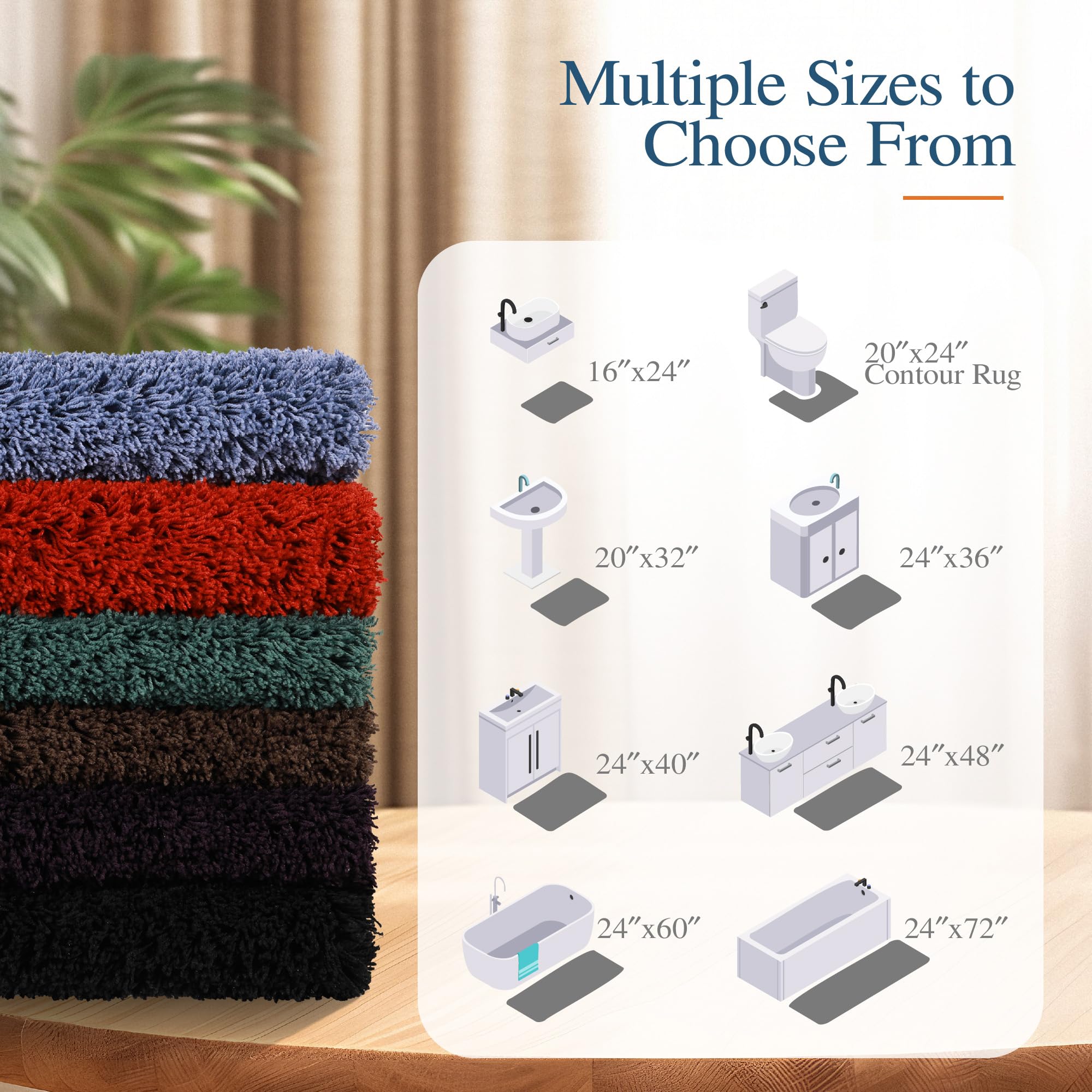 Walensee Bathroom Rug Non Slip Bath Mat for Bathroom (16 x 24  sage Green) Water Absorbent Soft Microfiber Shaggy Bathroom Mat Machine Washable Bath Rug for Bathroom Thick Plush Rugs for Shower