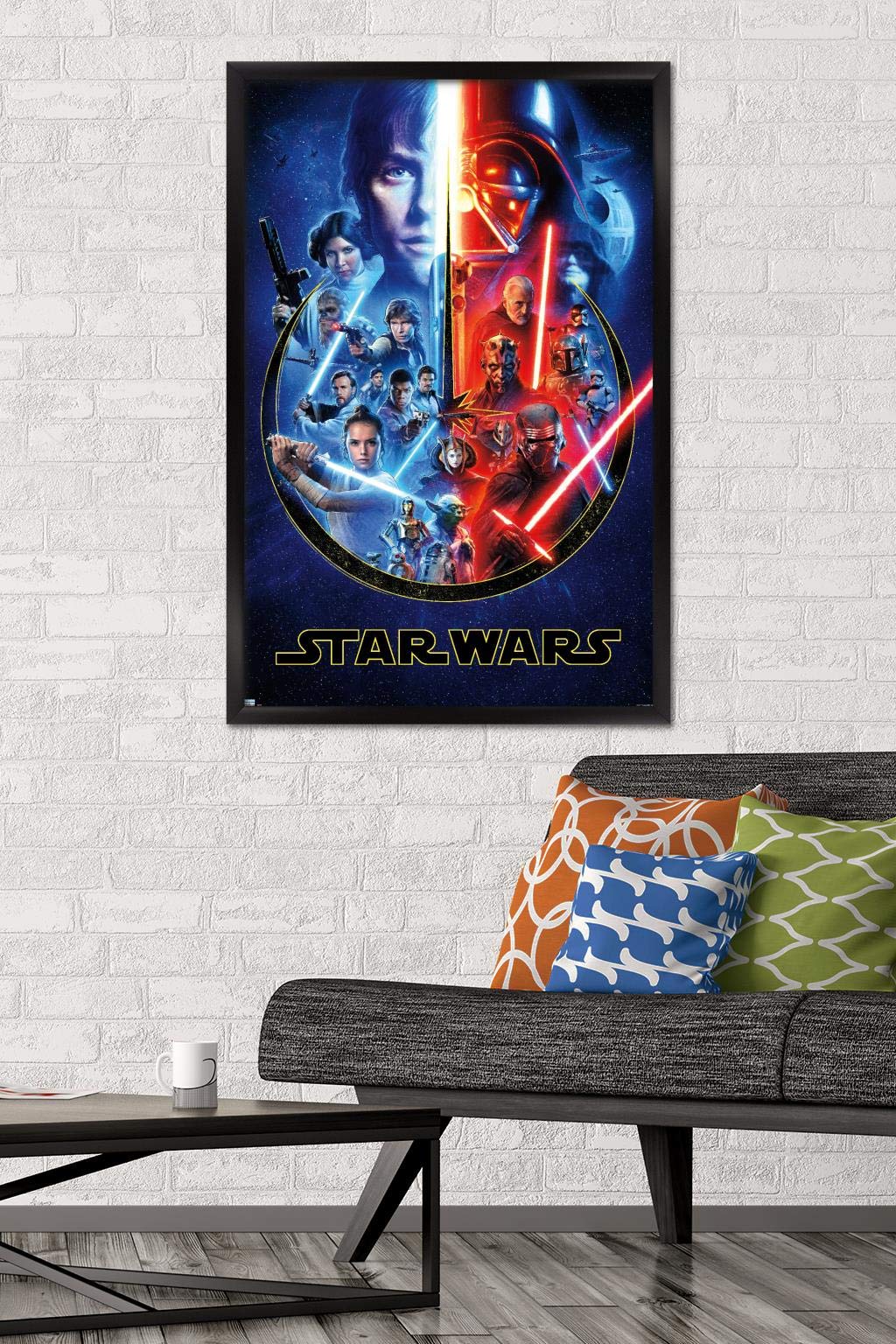 Trends International Star Wars - Skywalker Saga Wall Poster, 22.375'' X 34'', Black Framed Version