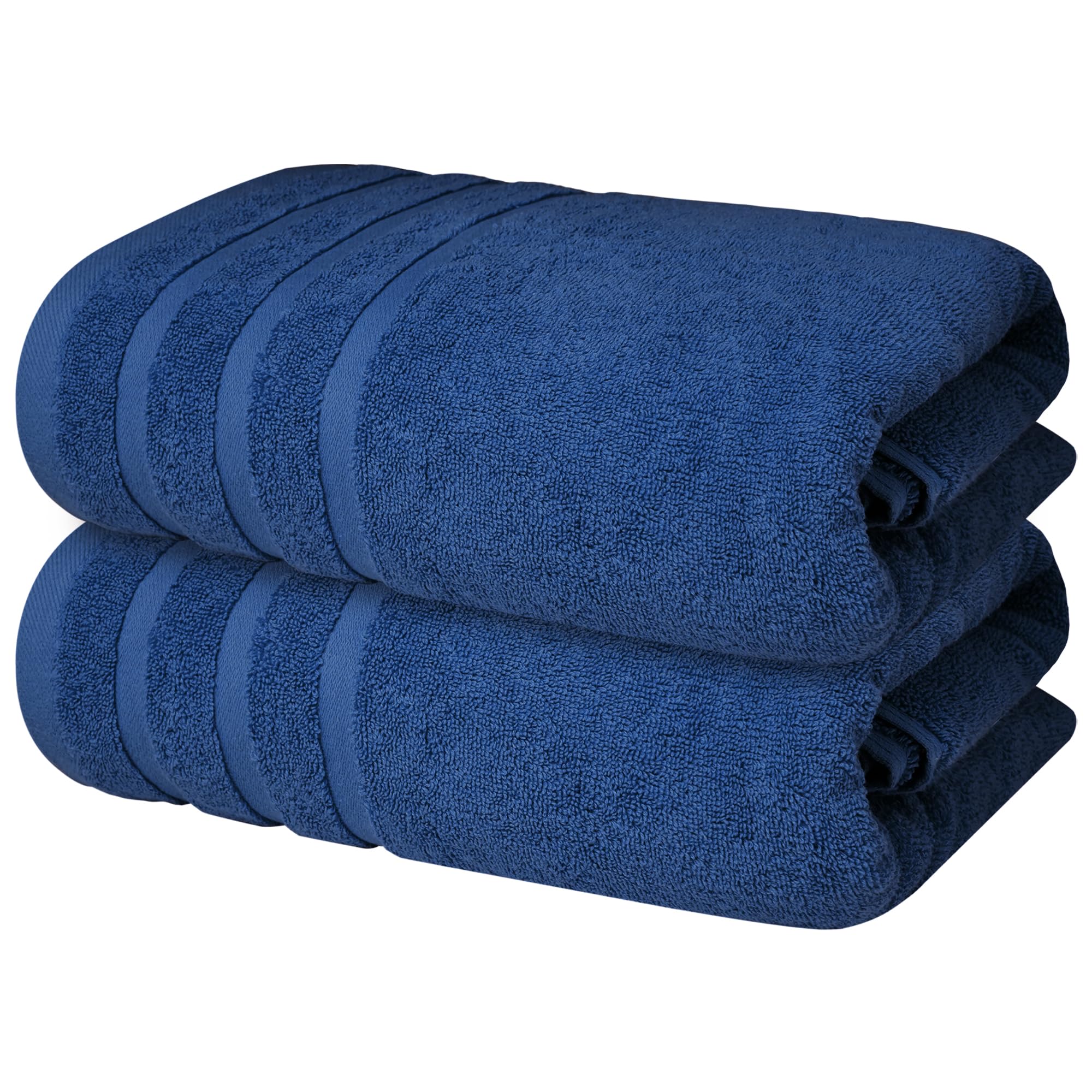 Premium Blue Bath Towels - 700 GSM 100% Cotton 27x54 Inches Pack of 2 Bathroom Towels - Ultra Soft and Highly Absorbent Hotel and Spa Quality Bath Towels for Bathroom by Infinitee?Xclusvies