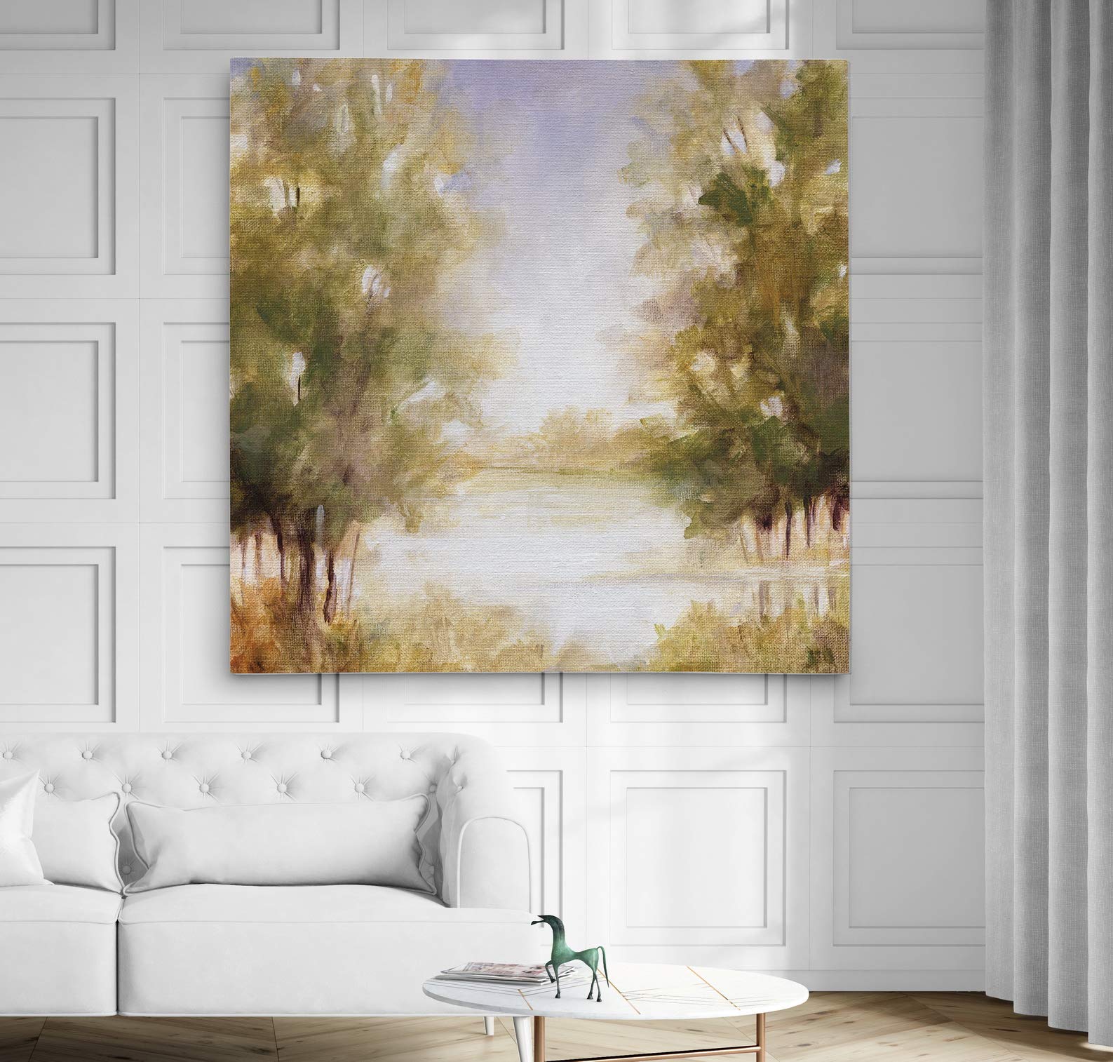 Wexford Home Soft Spring Gallery Wrapped Canvas Wall Art, 40X40