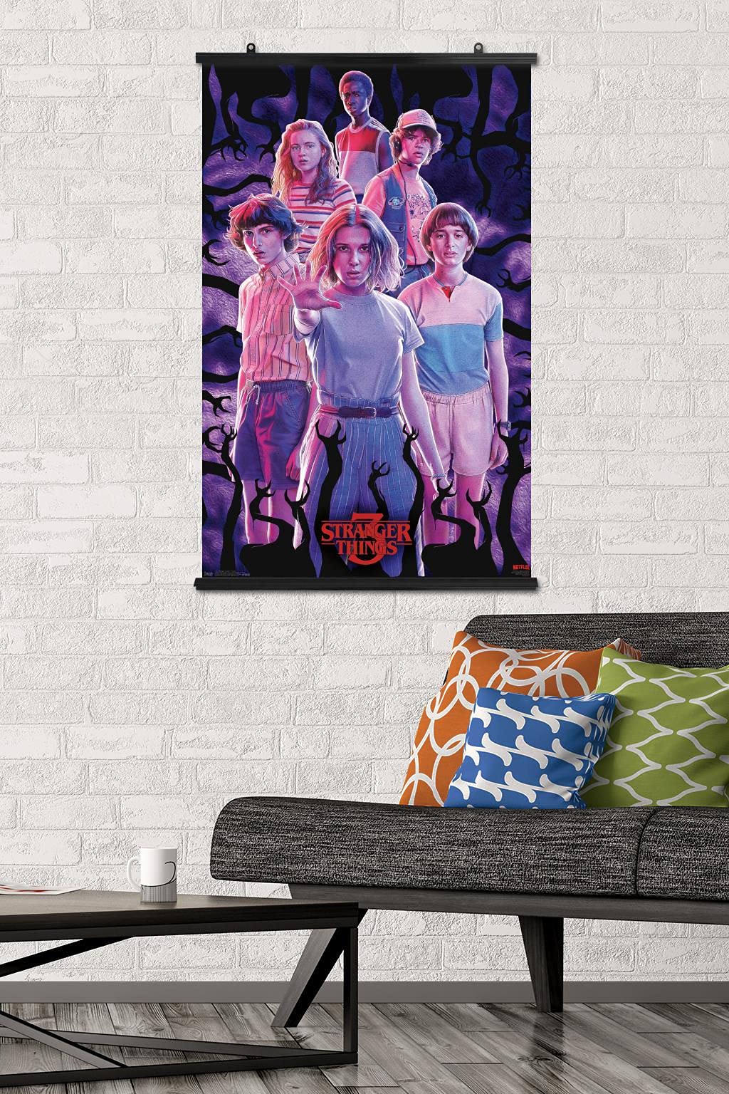 Trends International Netflix Stranger Things: Season 3 - Group Wall Poster, 22.375'' X 34'', Poster & Clip Bundle