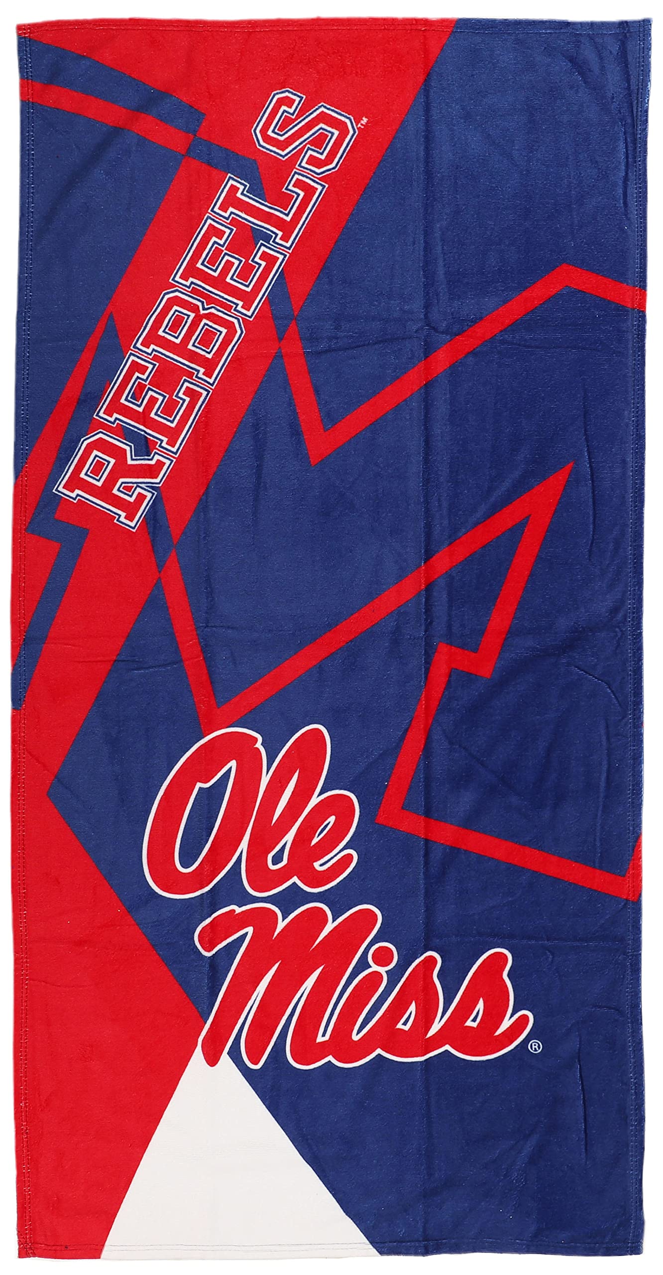 Northwest University of Mississippi Ole Miss 30 x 60 Inch Beach Towel, Puzzle Design