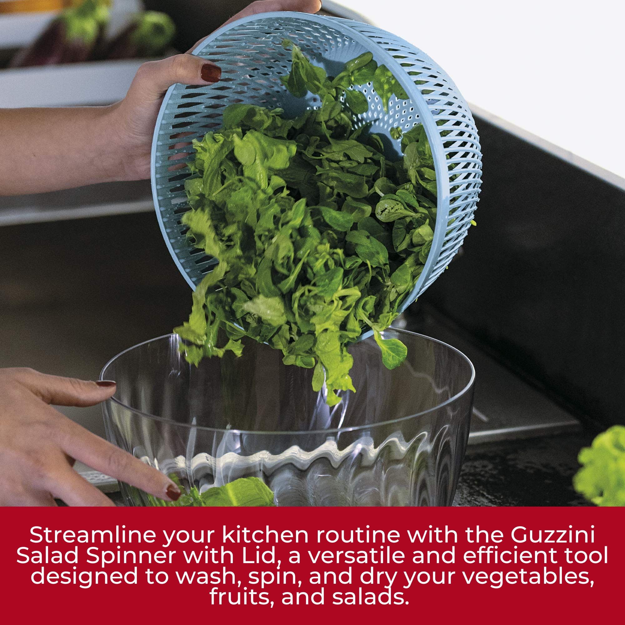 guzzini() Twist&Dry Salad Spinner  26 x 19 cm  Blue