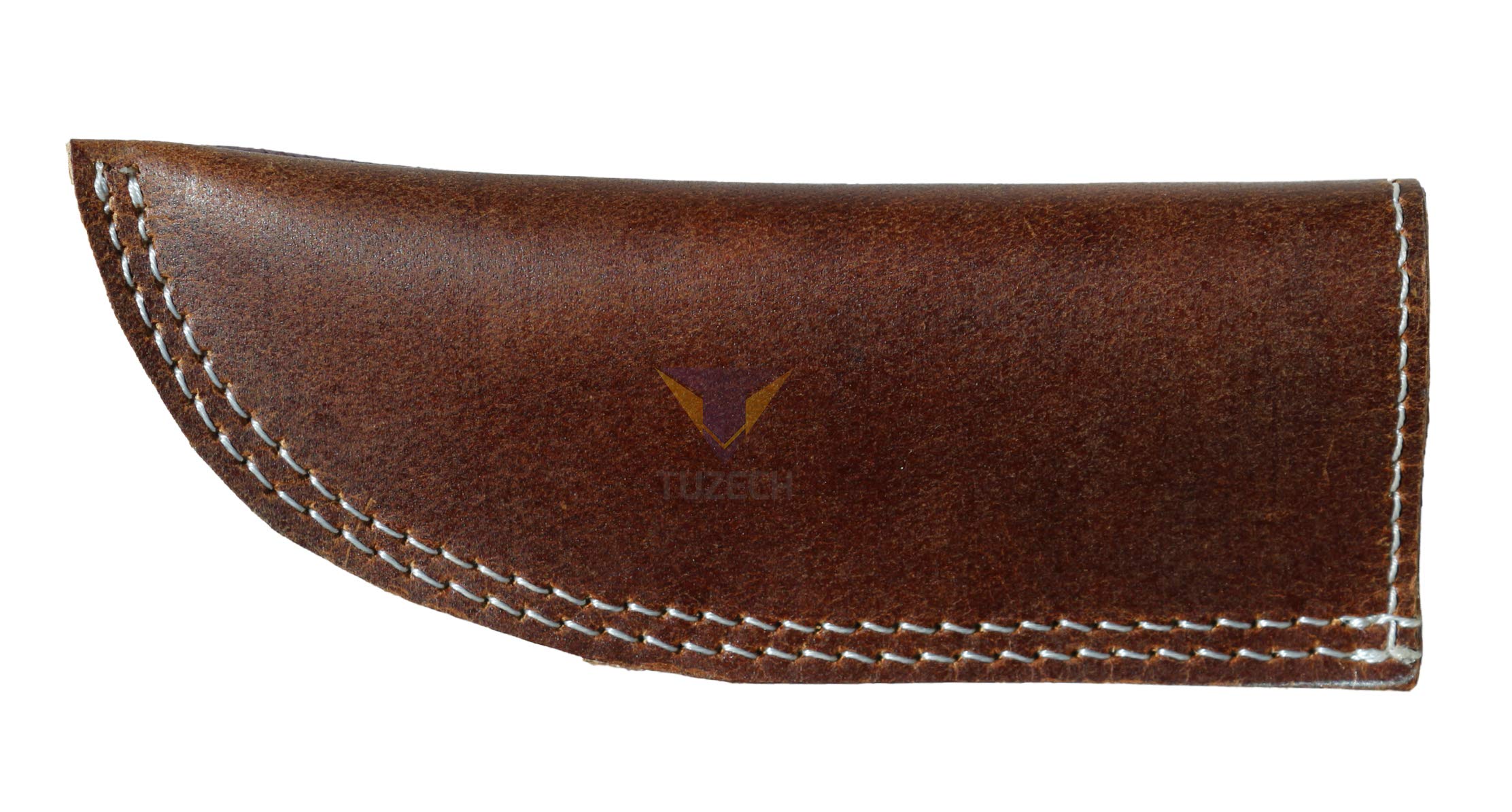 Tuzech Handmade Leather Hot Handle, Pan Handle Potholder, Double Layered Stitched, Slides On/Off Easily Onto Metal Skillet Grips