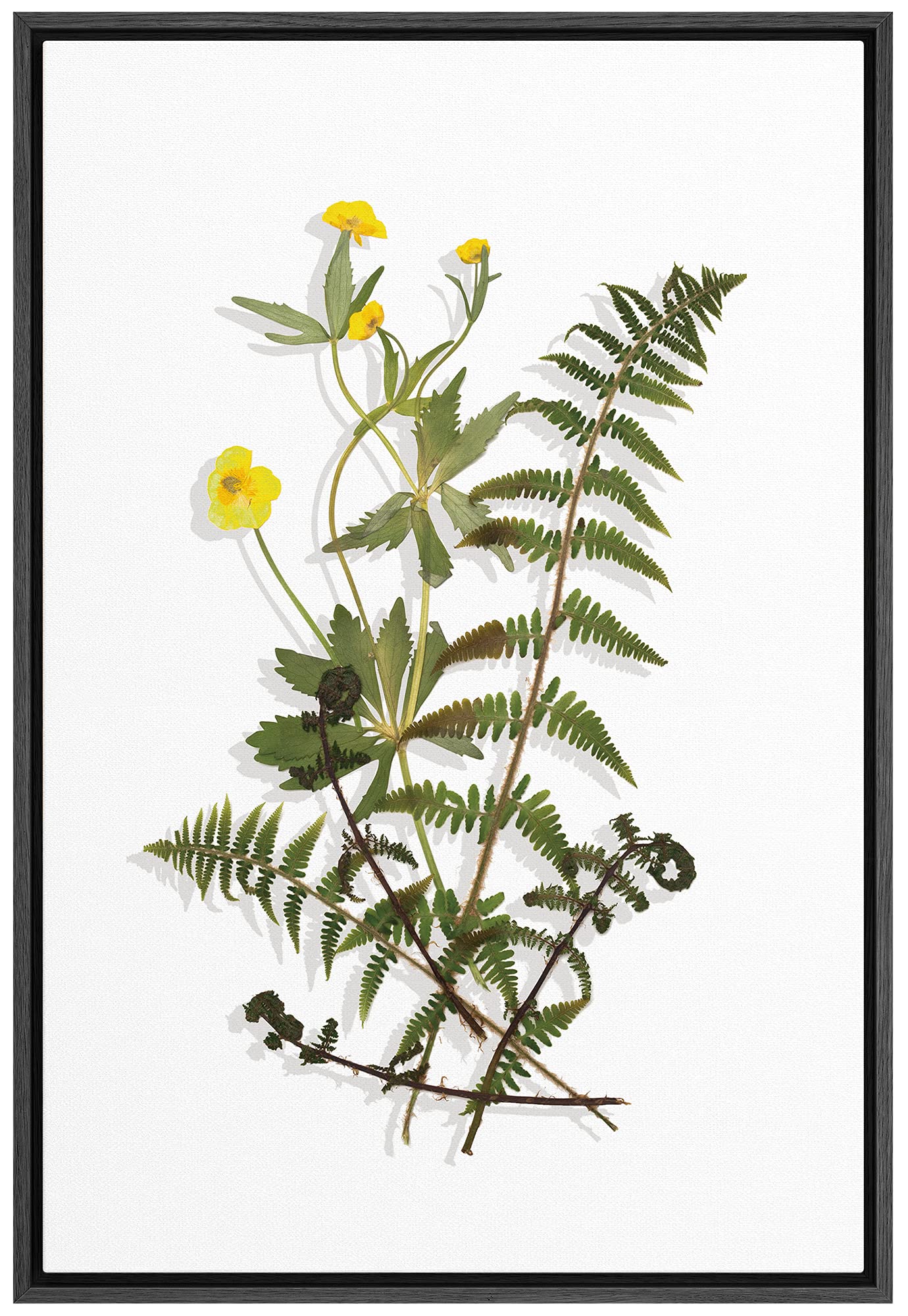 Signford Canvas Print Wall Art Gold Foil Face On Multicolor Square Background Abstract Shapes Illustrations Modern Art Alternati