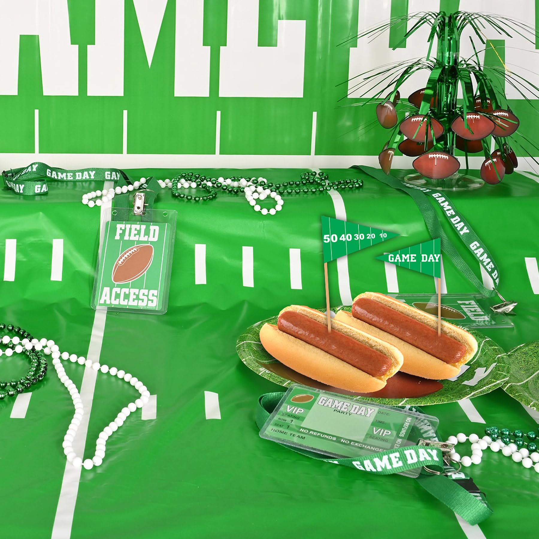 Beistle 50-Pack Game Day Football Picks for Parties  2-1/2-Inch