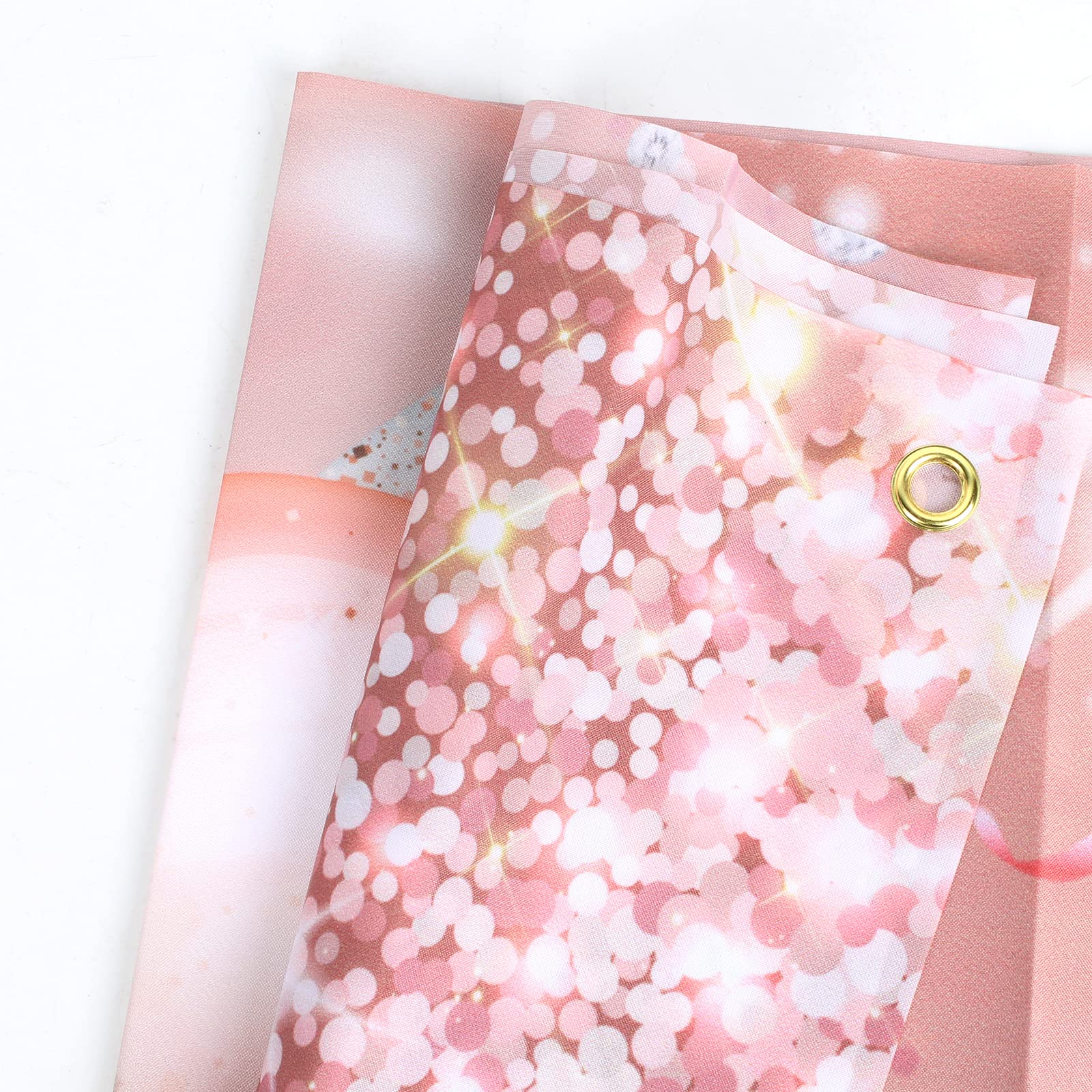 Happy 85Th Birthday Banner Backdrop - 85 Birthday Party Decorations Supplies For Women Or Men - Rose Gold 4 X 6Ft