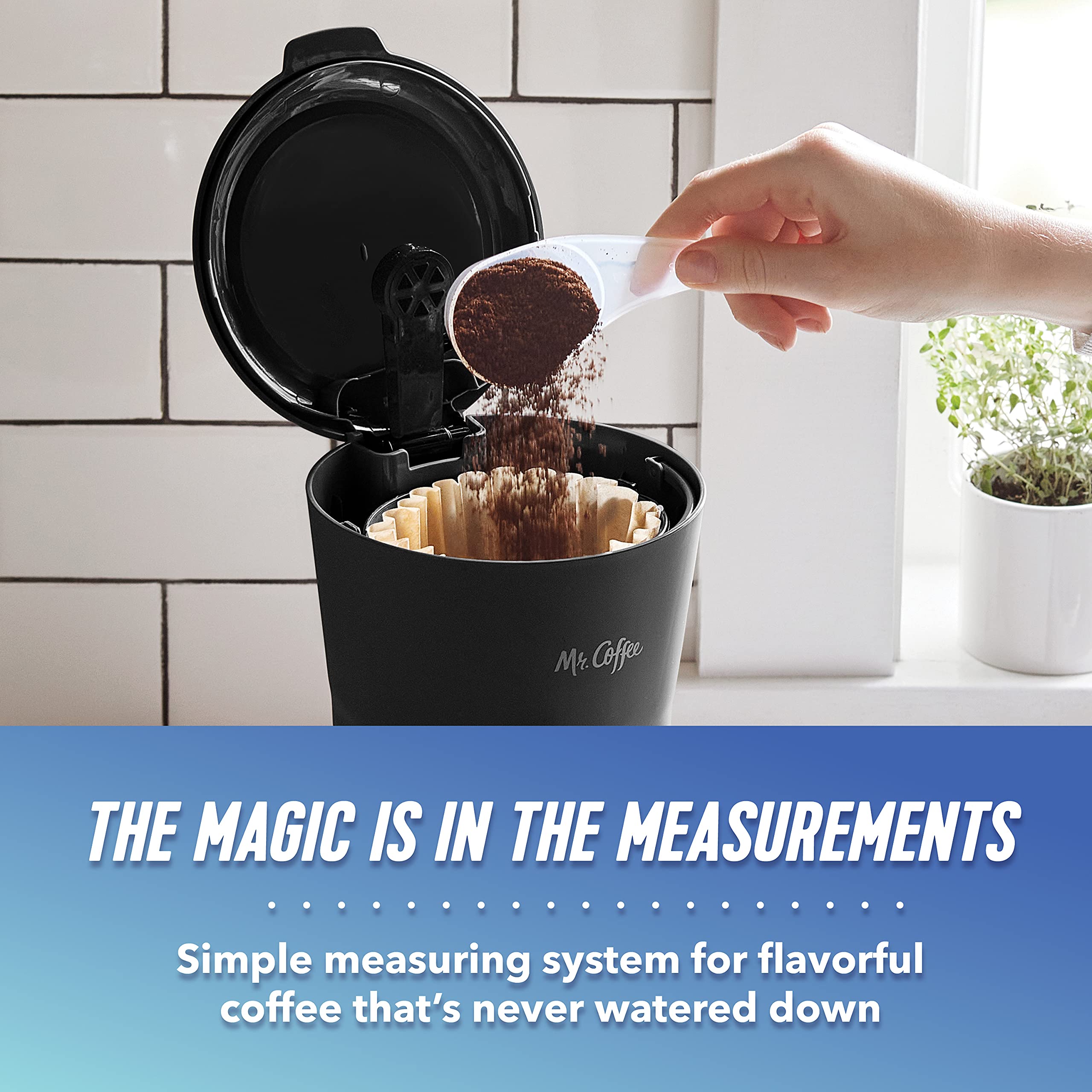Mr. Coffee Iced Coffee Maker, Single Serve Machine With 22-Ounce Tumbler And Reusable Coffee Filter, Black