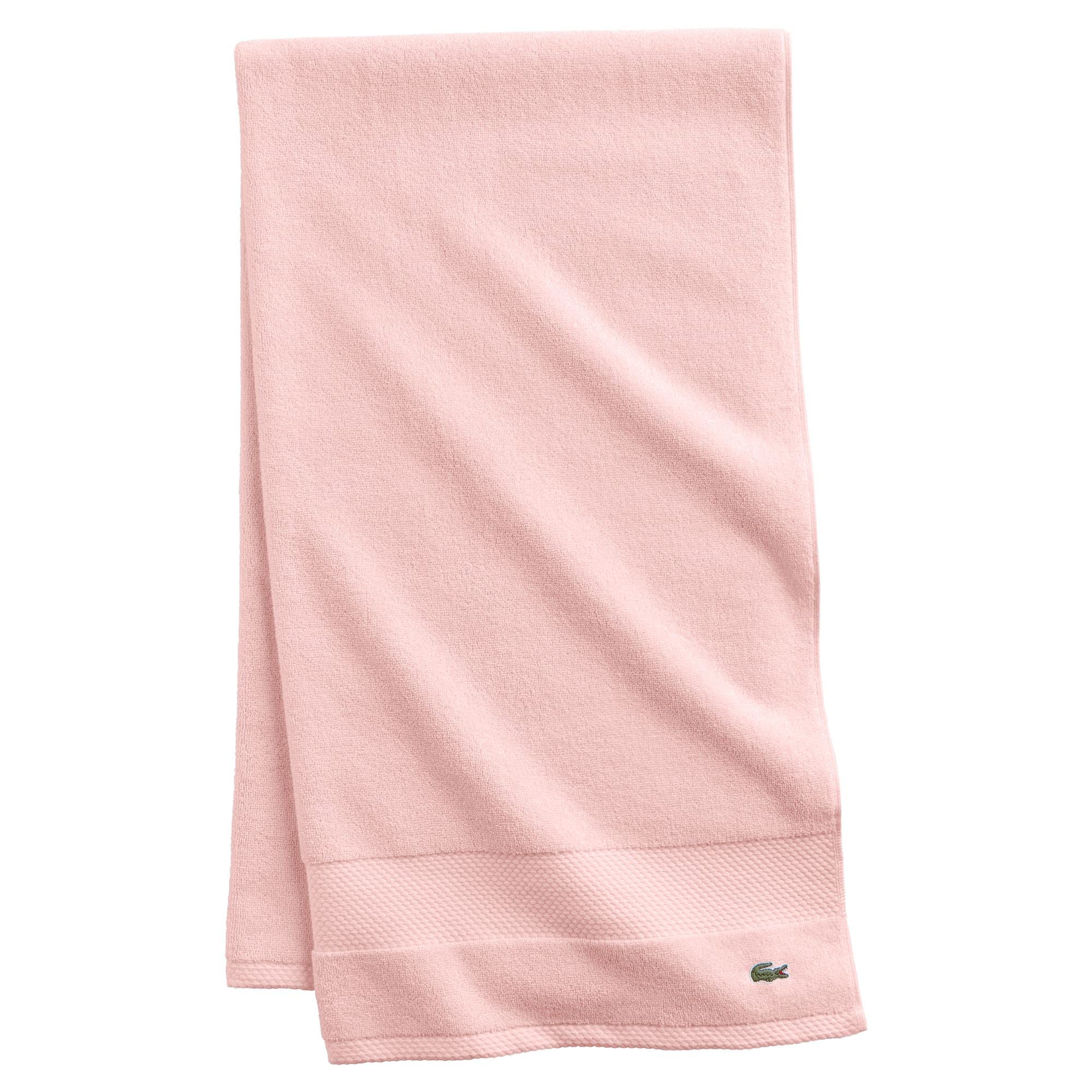Lacoste Heritage Supima Cotton Bath Towel, Light Pink, 30 '' X 54 ''