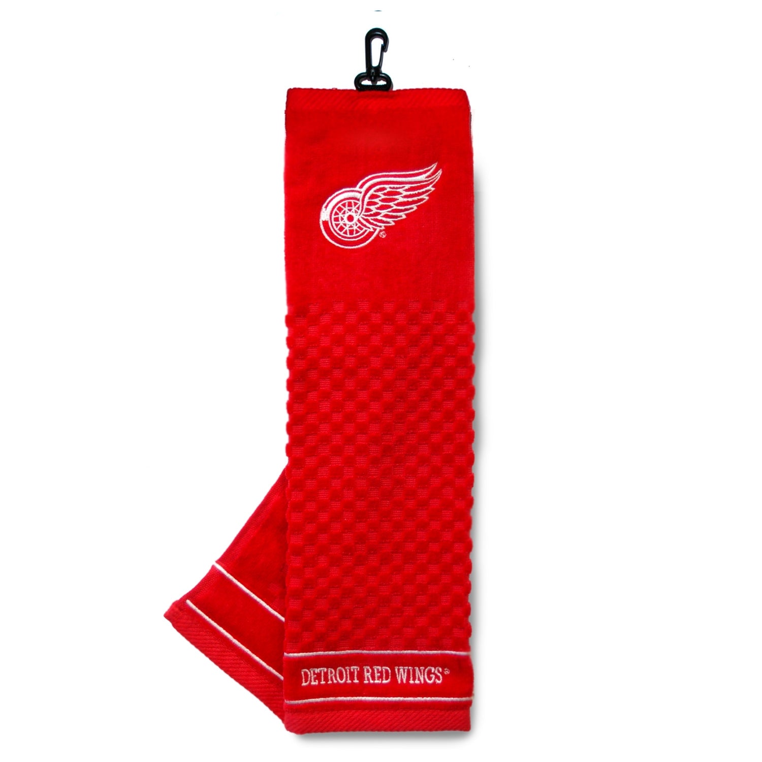 Team Golf NHL Detroit Red Wings Embroidered Golf Towel Embroidered Golf Towel, Checkered Scrubber Design, Embroidered Logo