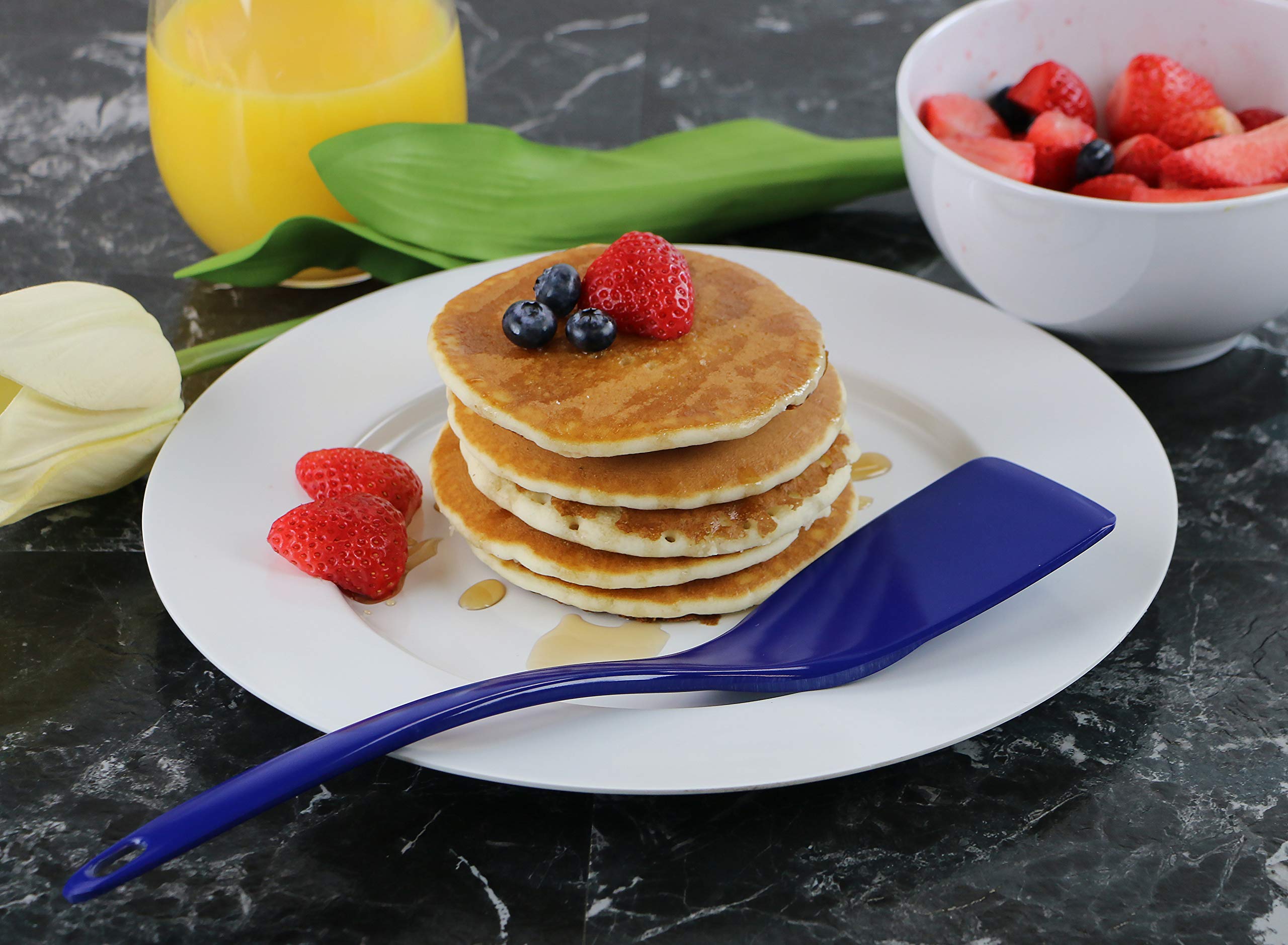 6 Piece Durable Melamine Spatula Set, Indigo
