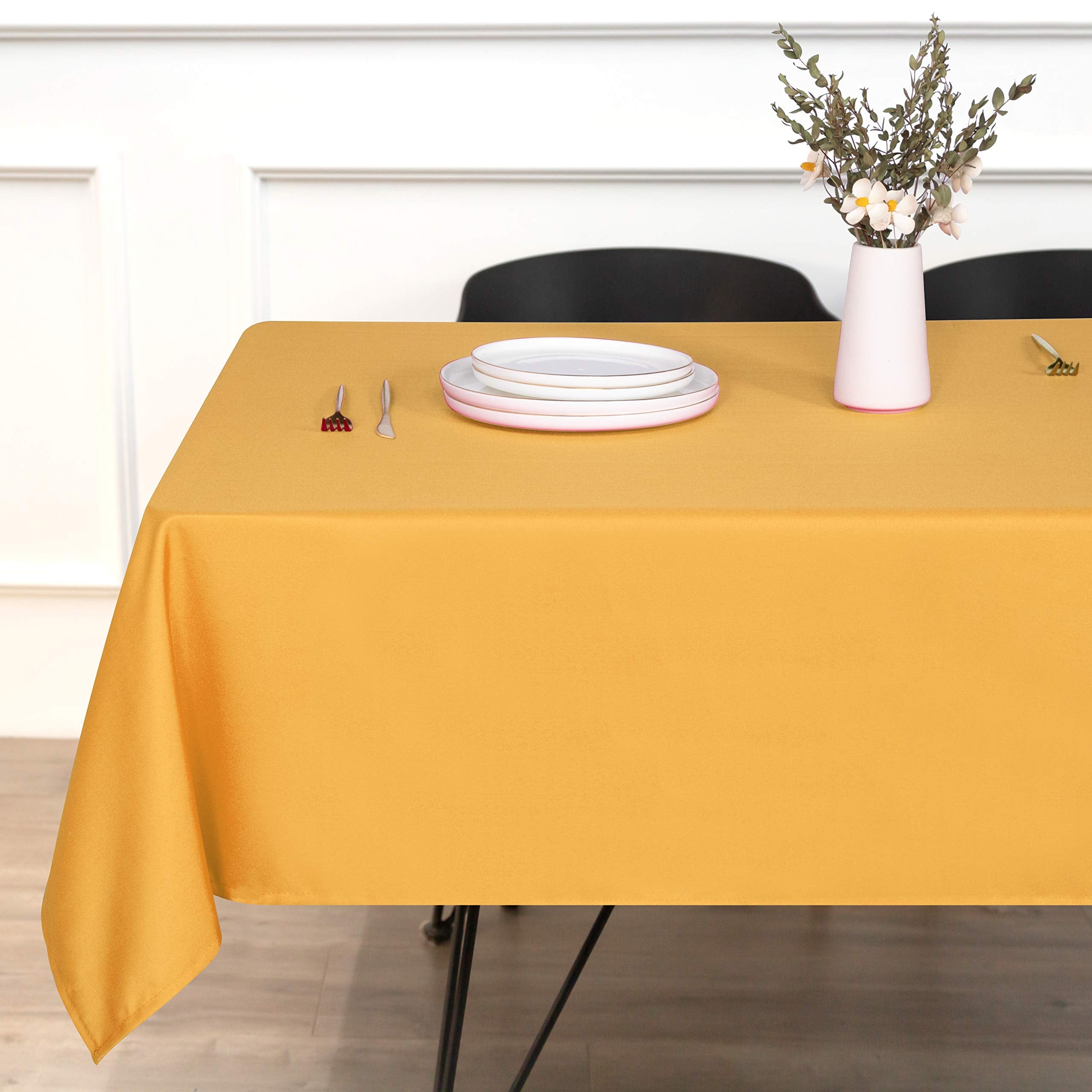 Sancua Rectangle Tablecloth - 54 X 54 Inch - Stain And Wrinkle Resistant Washable Polyester Table Cloth, Decorative Fabric Table