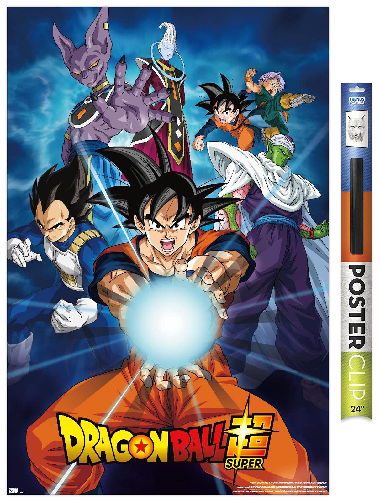 Trends International Dragon Ball Super - Groups Wall Poster, 22.375'' X 34'', Poster & Clip Bundle